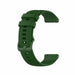 Uhrenarmband 18mm Silikon - Schnellverschluss (Dunkelgrün)
