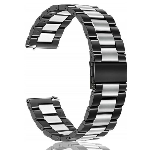 Bracelet acier Oppo Watch X3 (noir/argent)