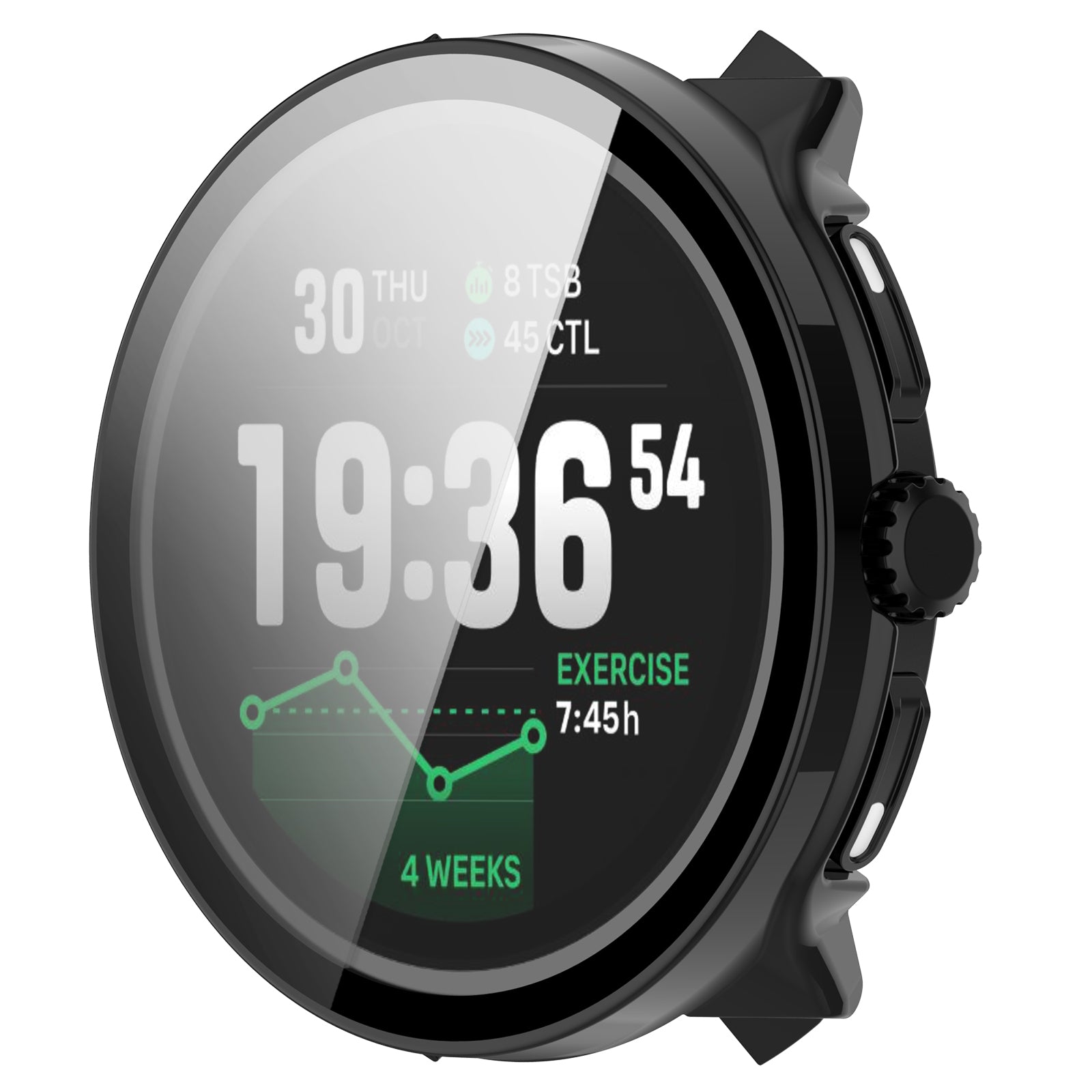 Suunto Race 2 PC Case with Glass (Black)