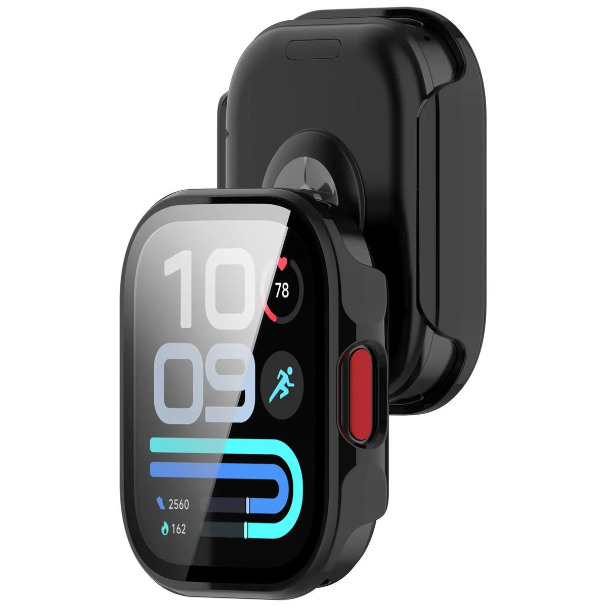Redmi Watch 6 Lite PC-Schutzhülle mit Glas (Schwarz)