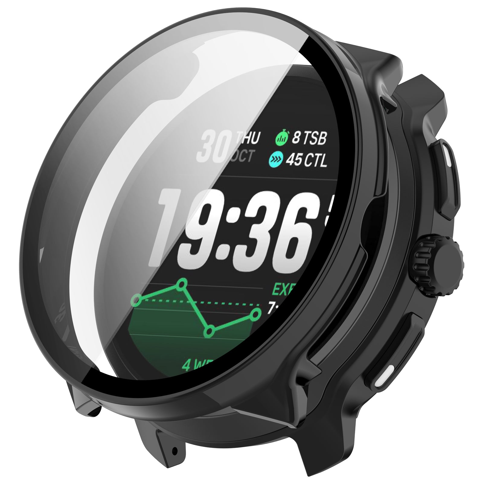 Suunto Race 2 PC Case with Glass (Black)