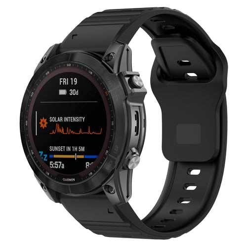 Garmin Tactix 8 - 47mm outdoor siliconen band (zwart)