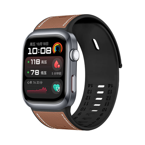 Correa híbrida cuero Huawei Watch D2 (marrón)