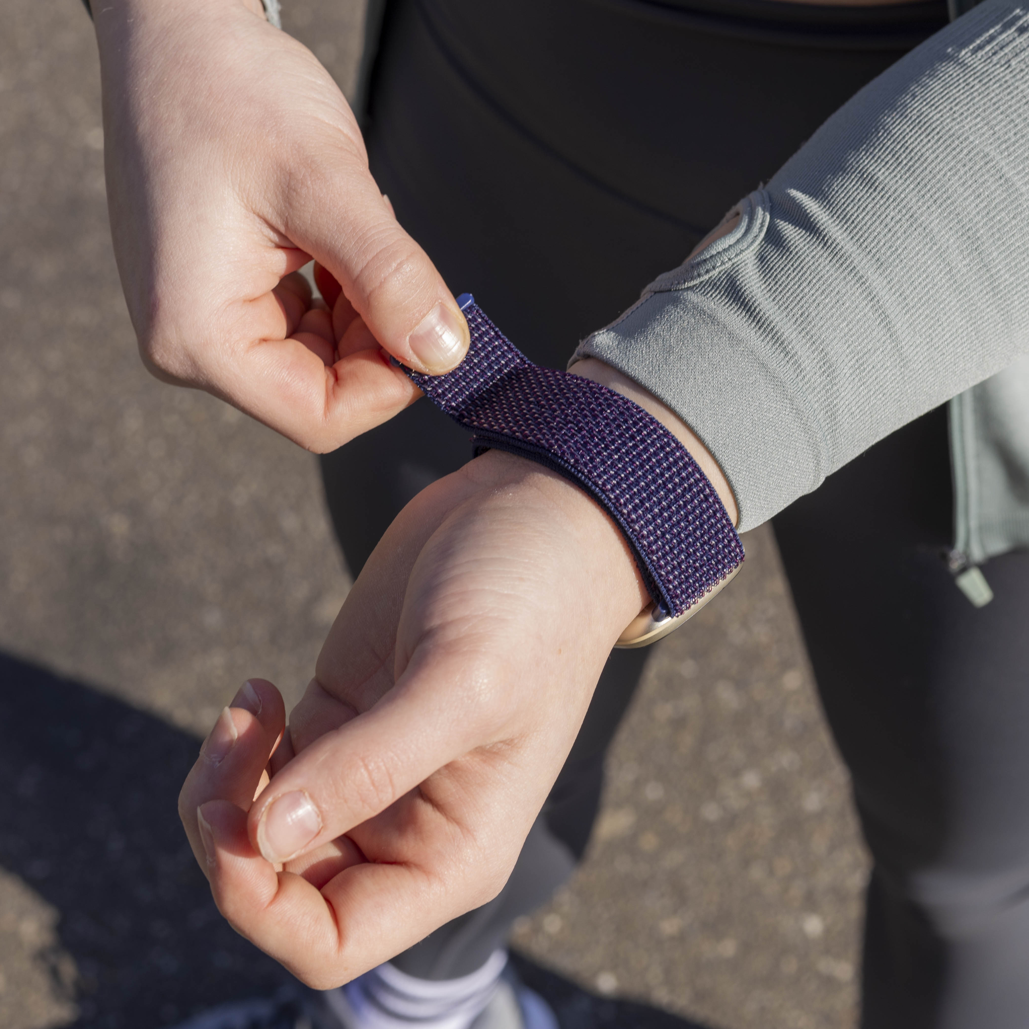 Correa nylon Fitbit Sense (azul índigo)