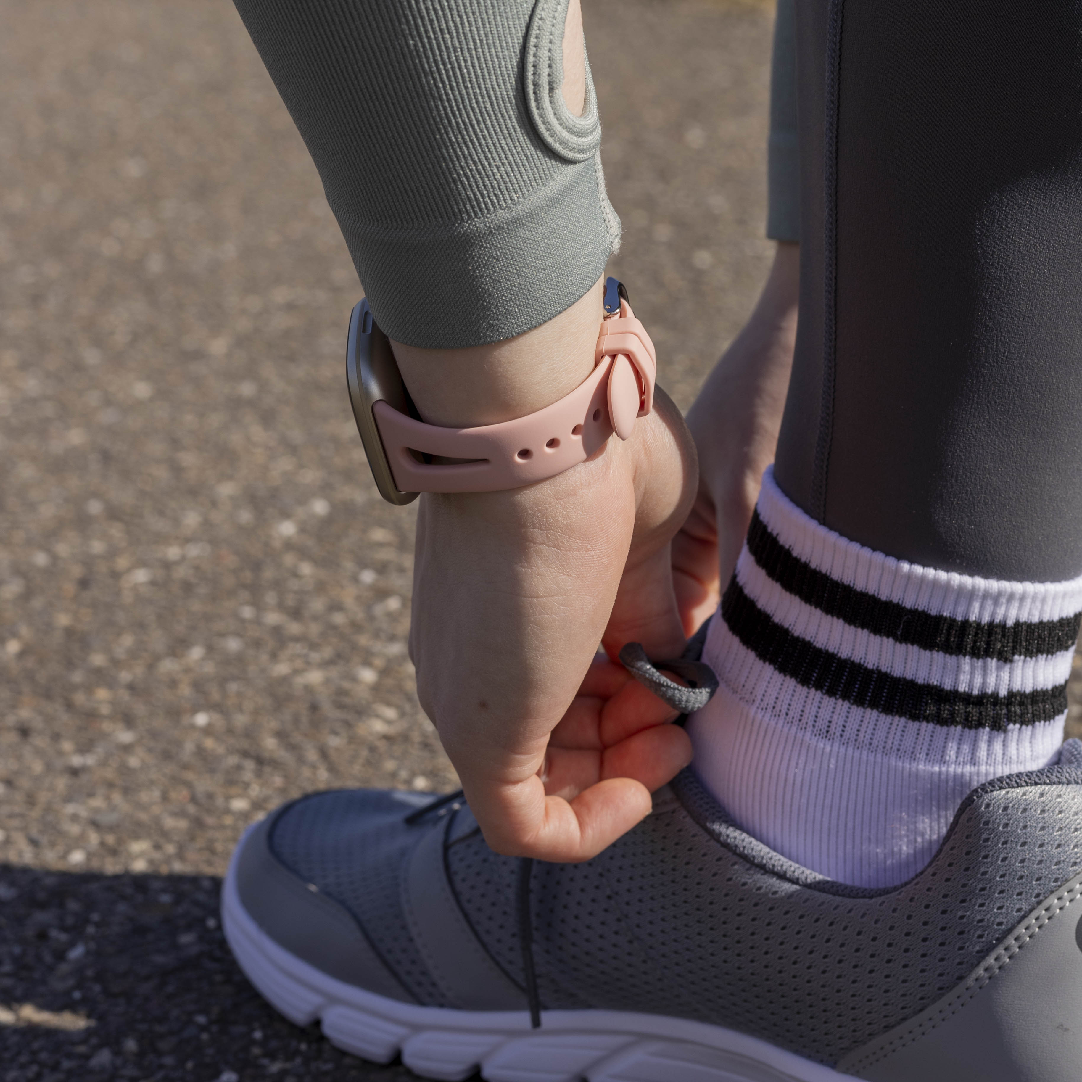 Correa silicona lujo Fitbit Versa 4 (rosa)
