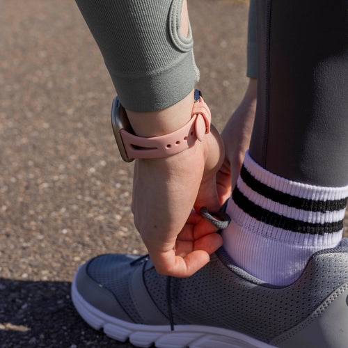 Fitbit Sense luxe siliconen bandje (roze)
