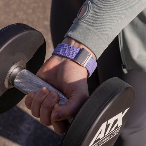 Correa trenzada ajustable Fitbit Versa 3 (lila)
