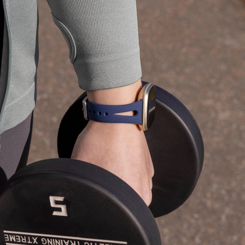 Fitbit Versa 3 Luxus-Silikonarmband (Dunkelblau)