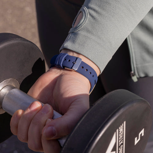 Fitbit Versa 3 Luxus-Silikonarmband (Dunkelblau)
