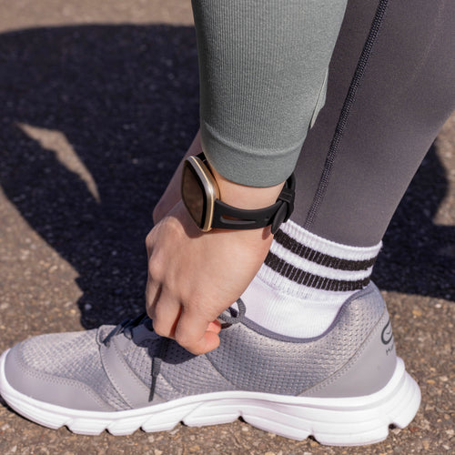 Fitbit Versa 3 Luxus-Silikonarmband (Schwarz)
