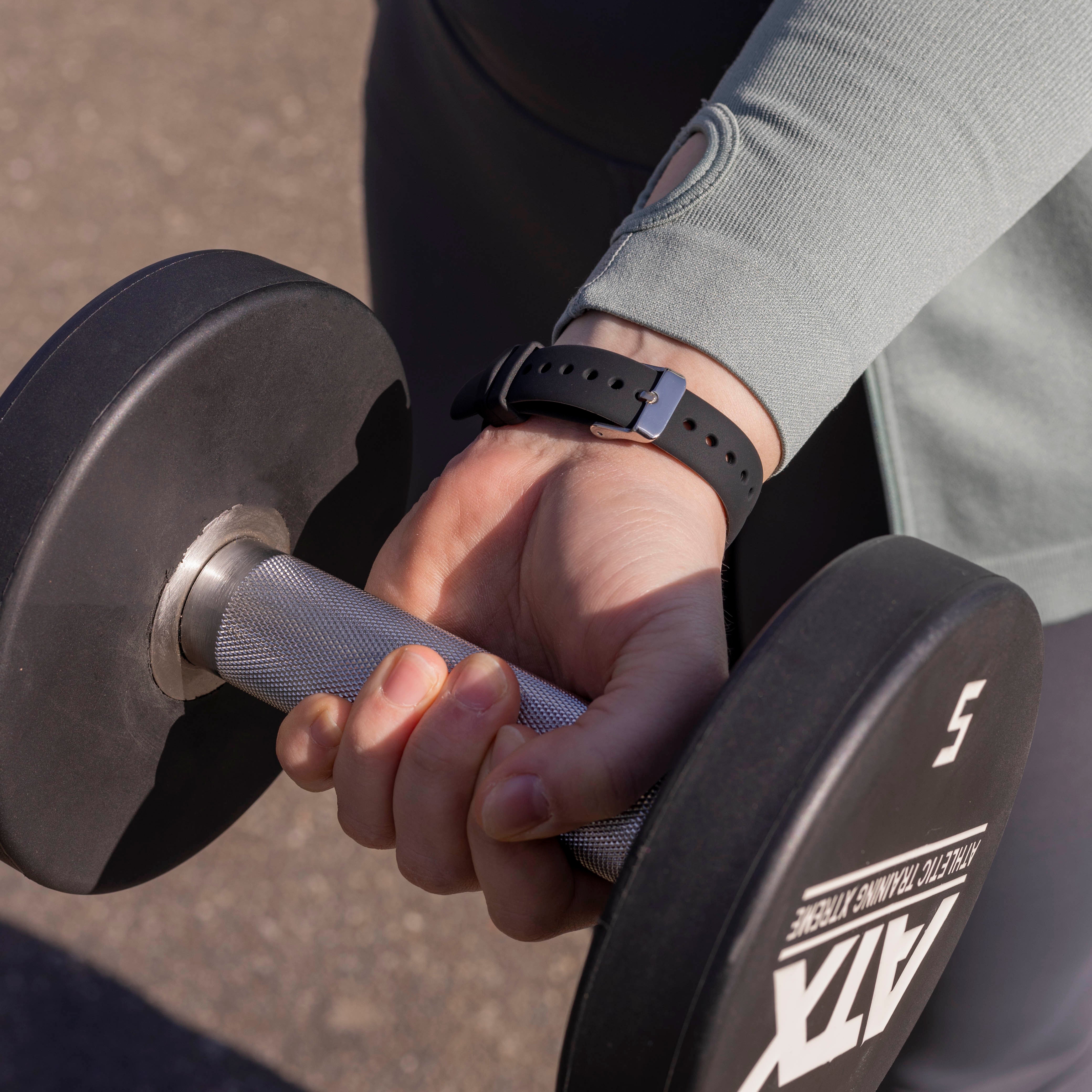Correa silicona lujo Fitbit Versa 3 (negro)