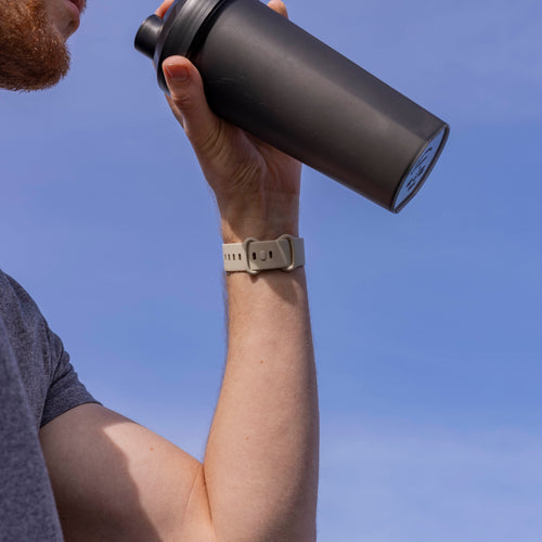 Fitbit Versa 3 siliconen classic bandje (lichtbeige)