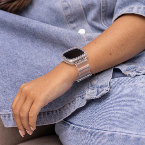 Bracelet cristal Fitbit Sense (transparent)