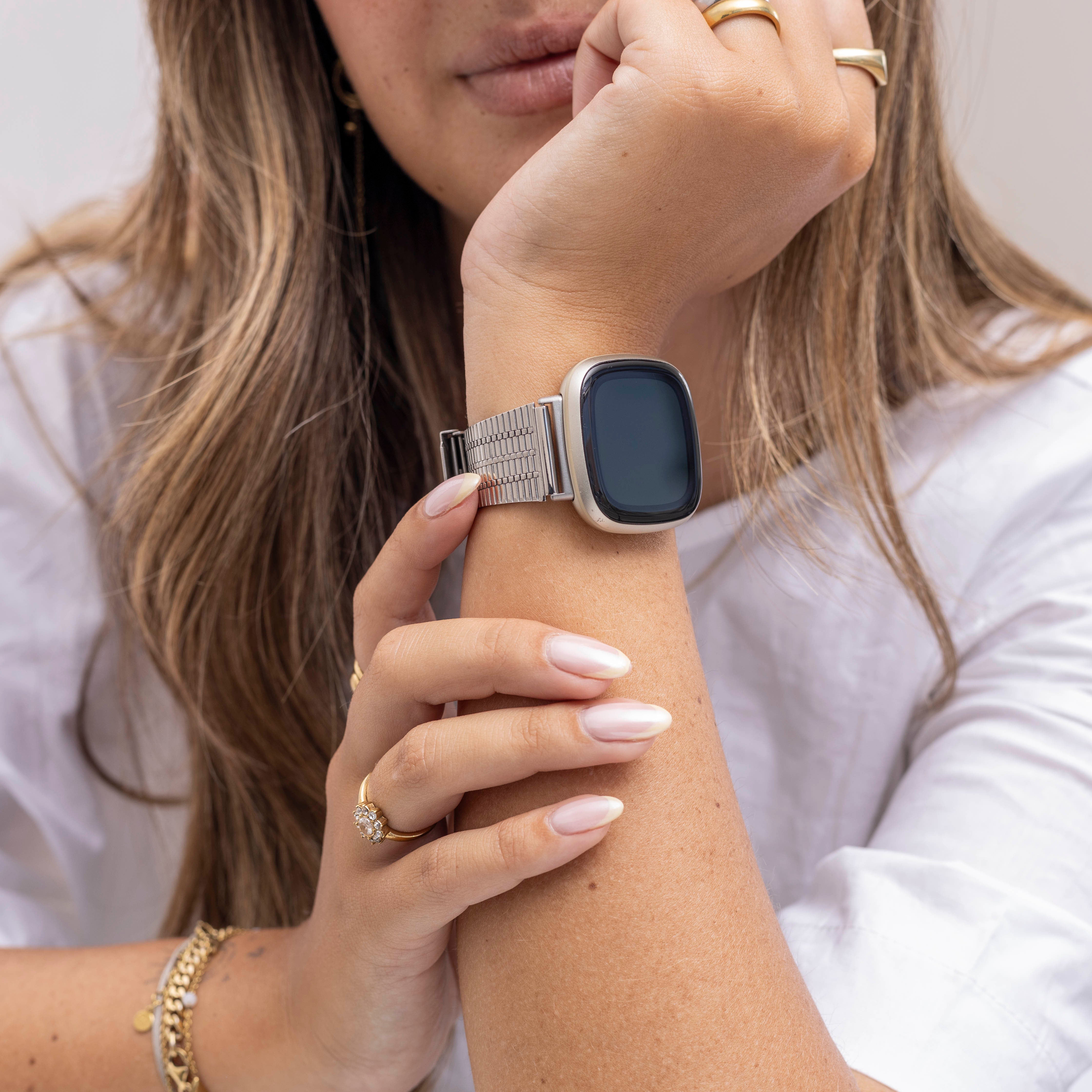Correa acero inoxidable Fitbit Sense (plata)