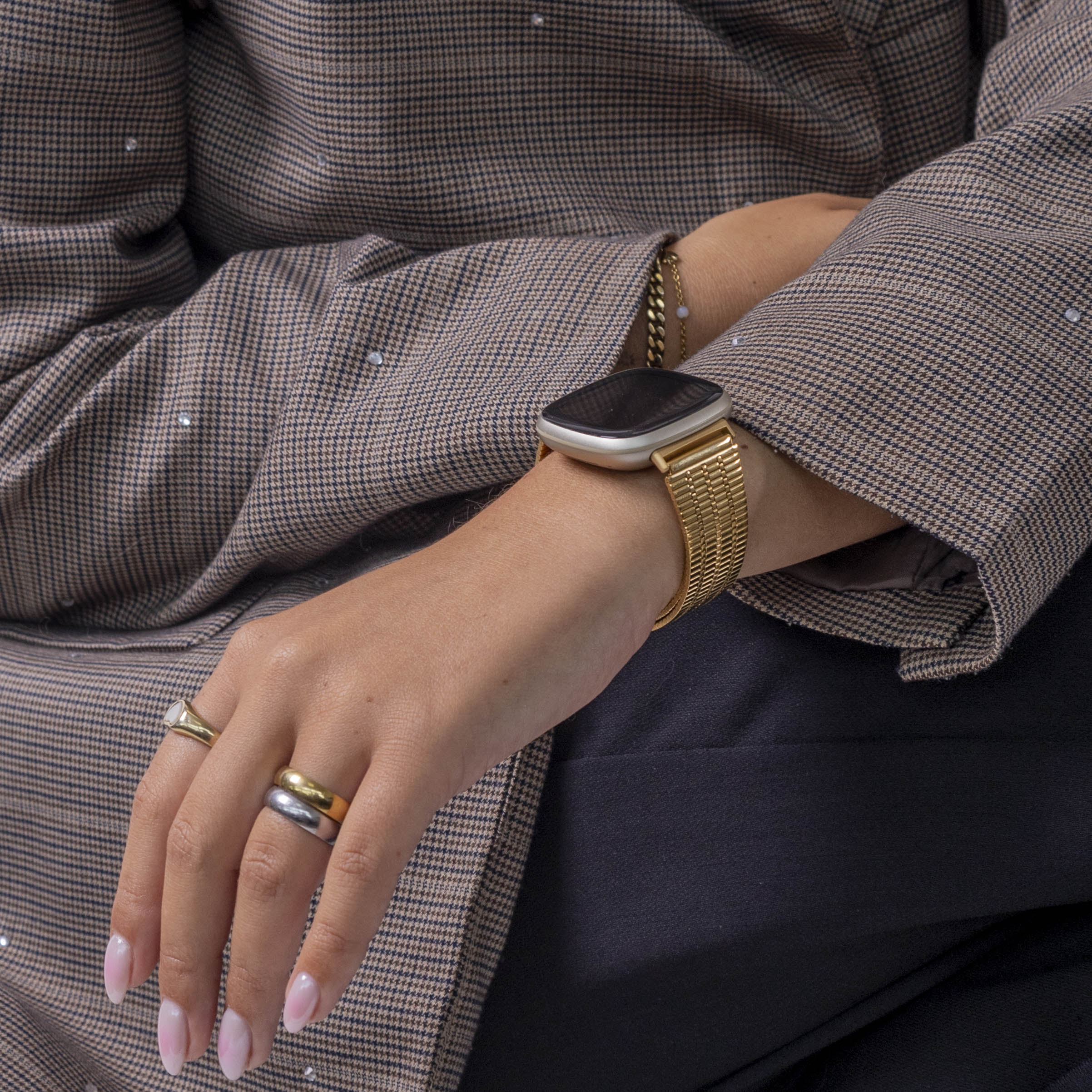 Correa acero inoxidable Fitbit Sense (dorado)