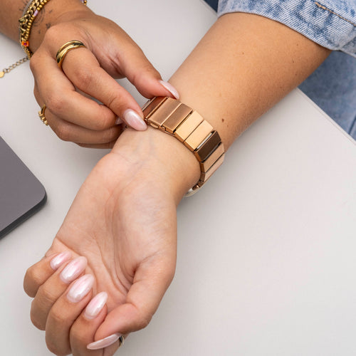 Fitbit Versa 3 metalen bandje (rosé goud)