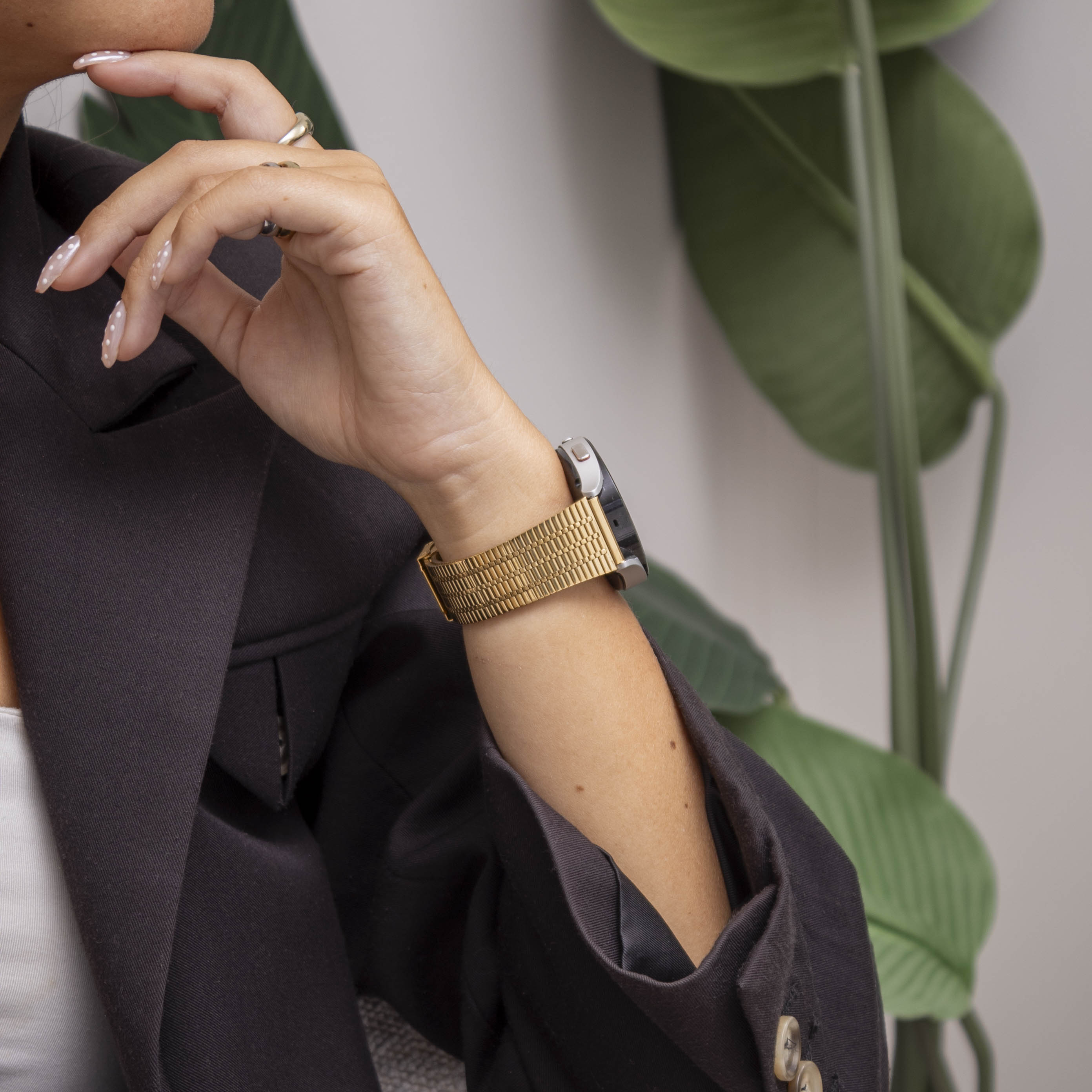 Samsung Galaxy Watch 4 - 44mm Edelstahl-Armband (Gold)