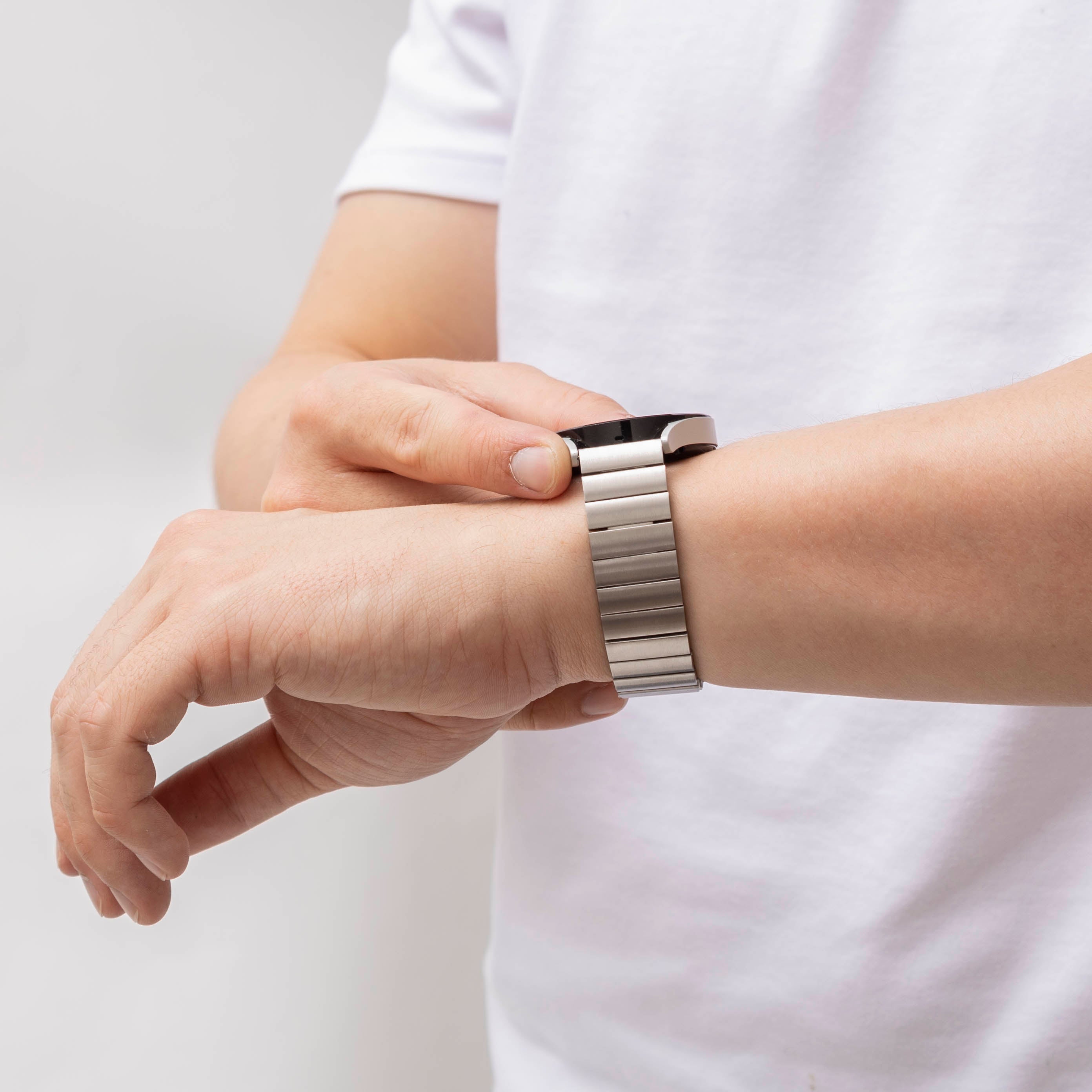 Polar Pacer Metallarmband (Silber)