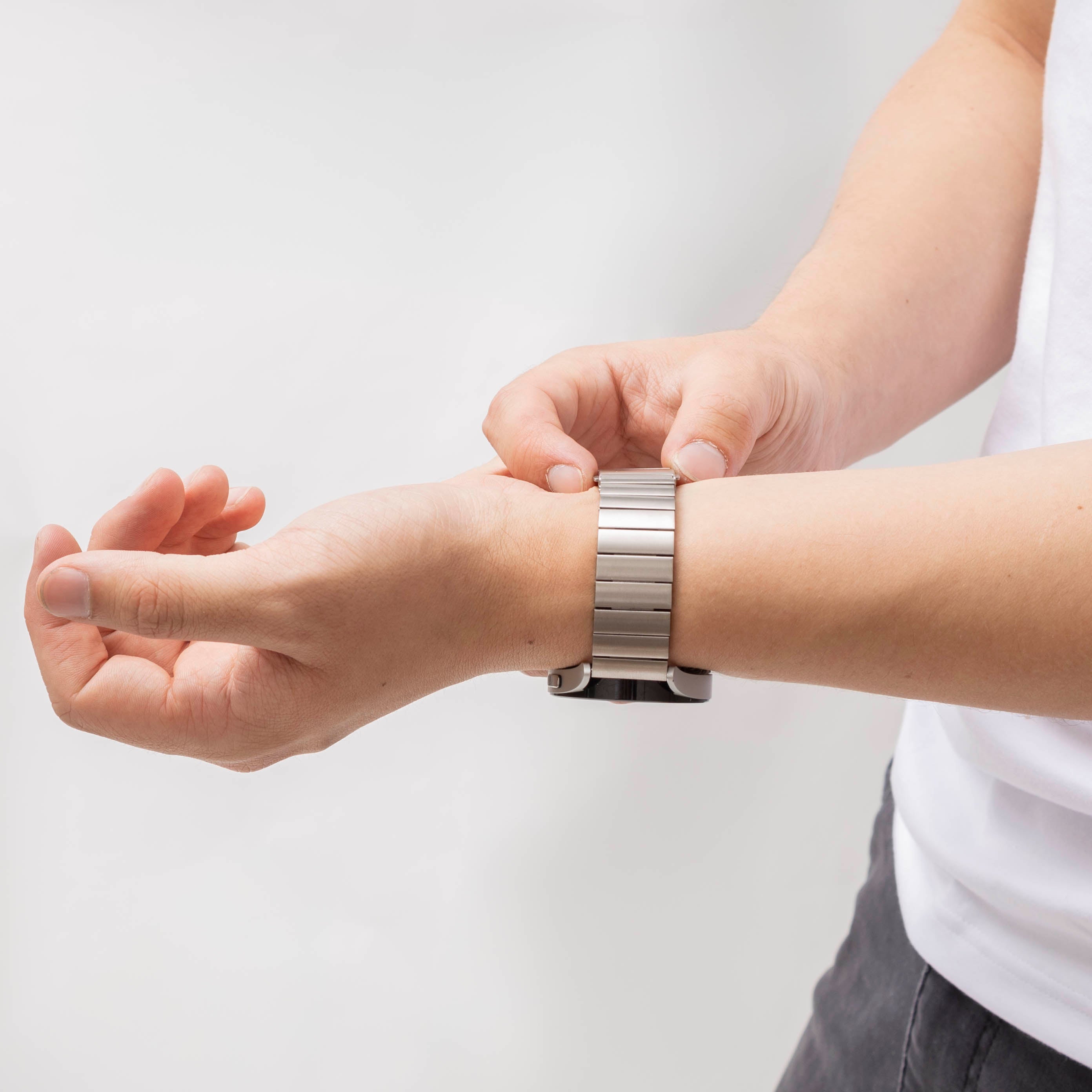 Amazfit GTS 3 Metallarmband (Silber)