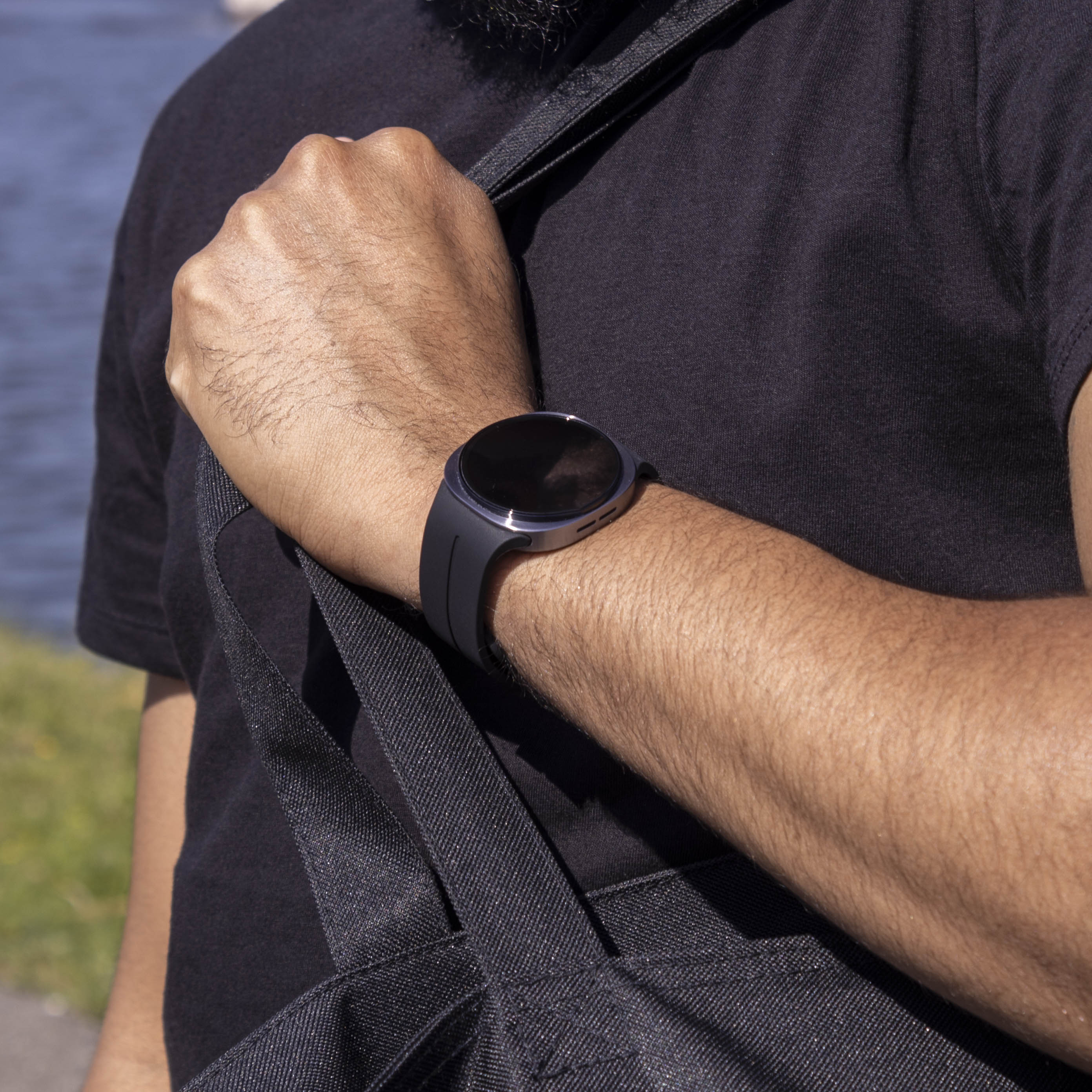 Samsung Galaxy Watch 8 - 40mm D-Schnalle Silikon Armband (Schwarz)