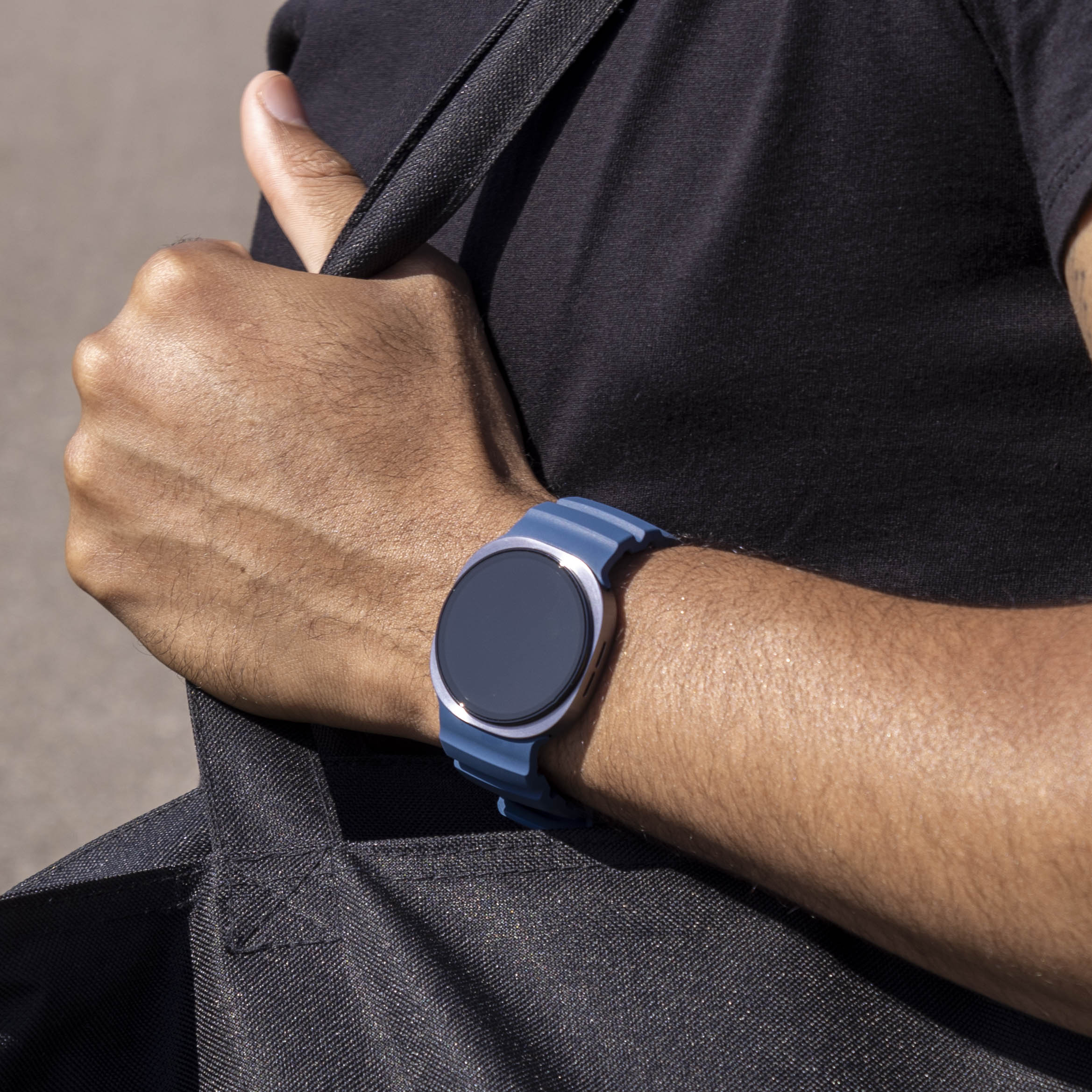 Samsung Galaxy Watch 8 - 40mm Extreme Silikon Armband (Dunkel Blau)