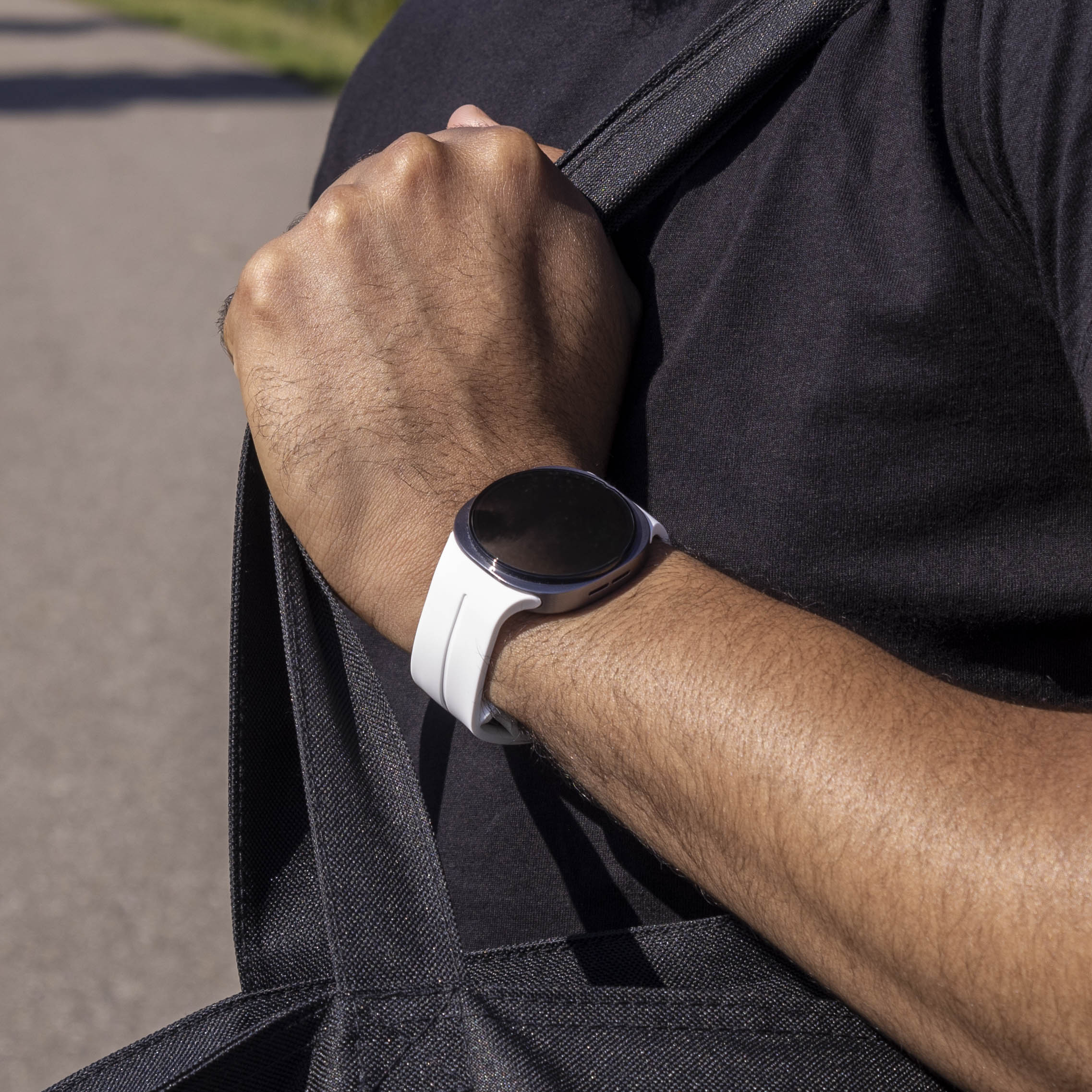 Samsung Galaxy Watch 8 - 44mm D-Schnalle Silikon Armband ( Weiß)
