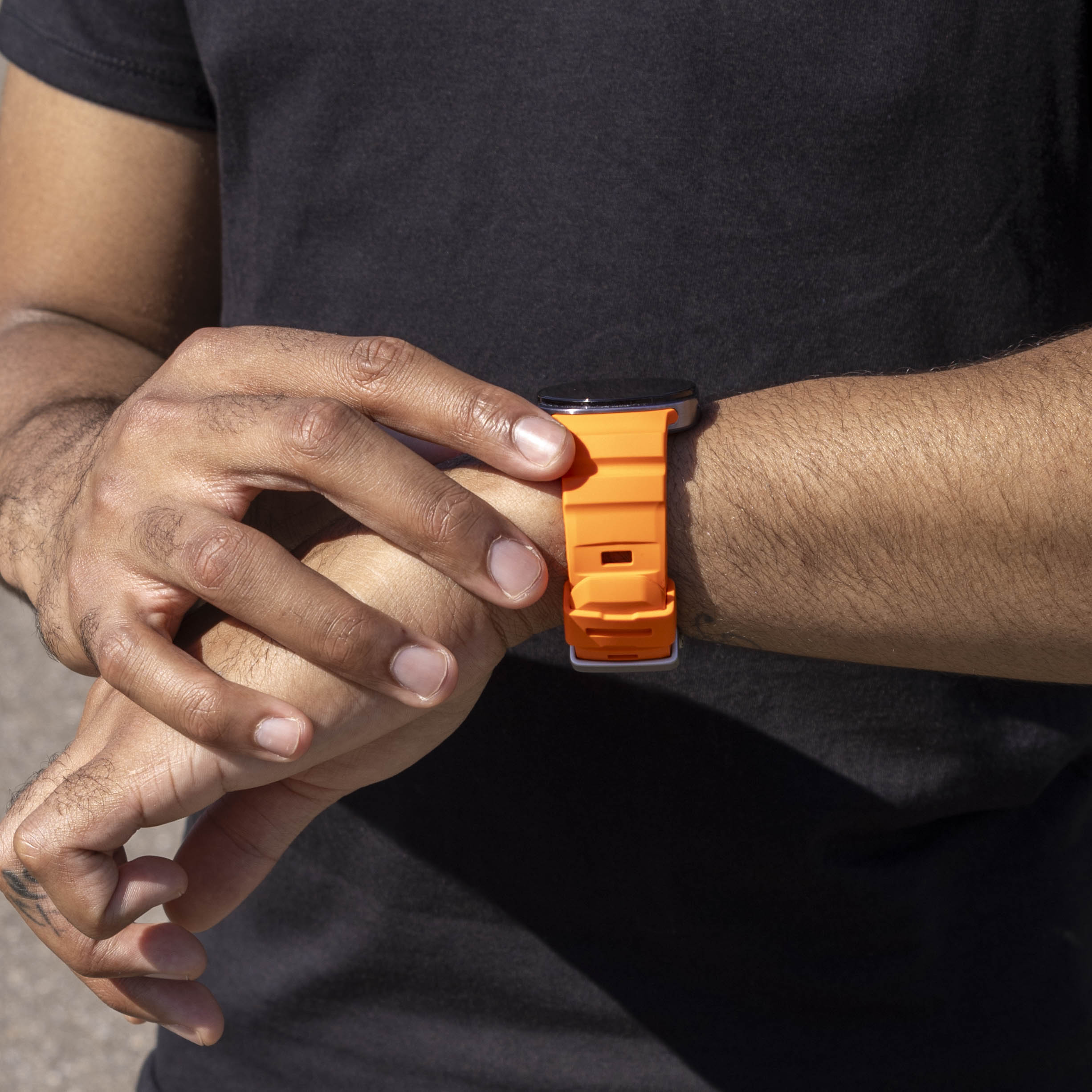 Samsung Galaxy Watch 8 - 40mm Extreme Silikon Armband (Orange)