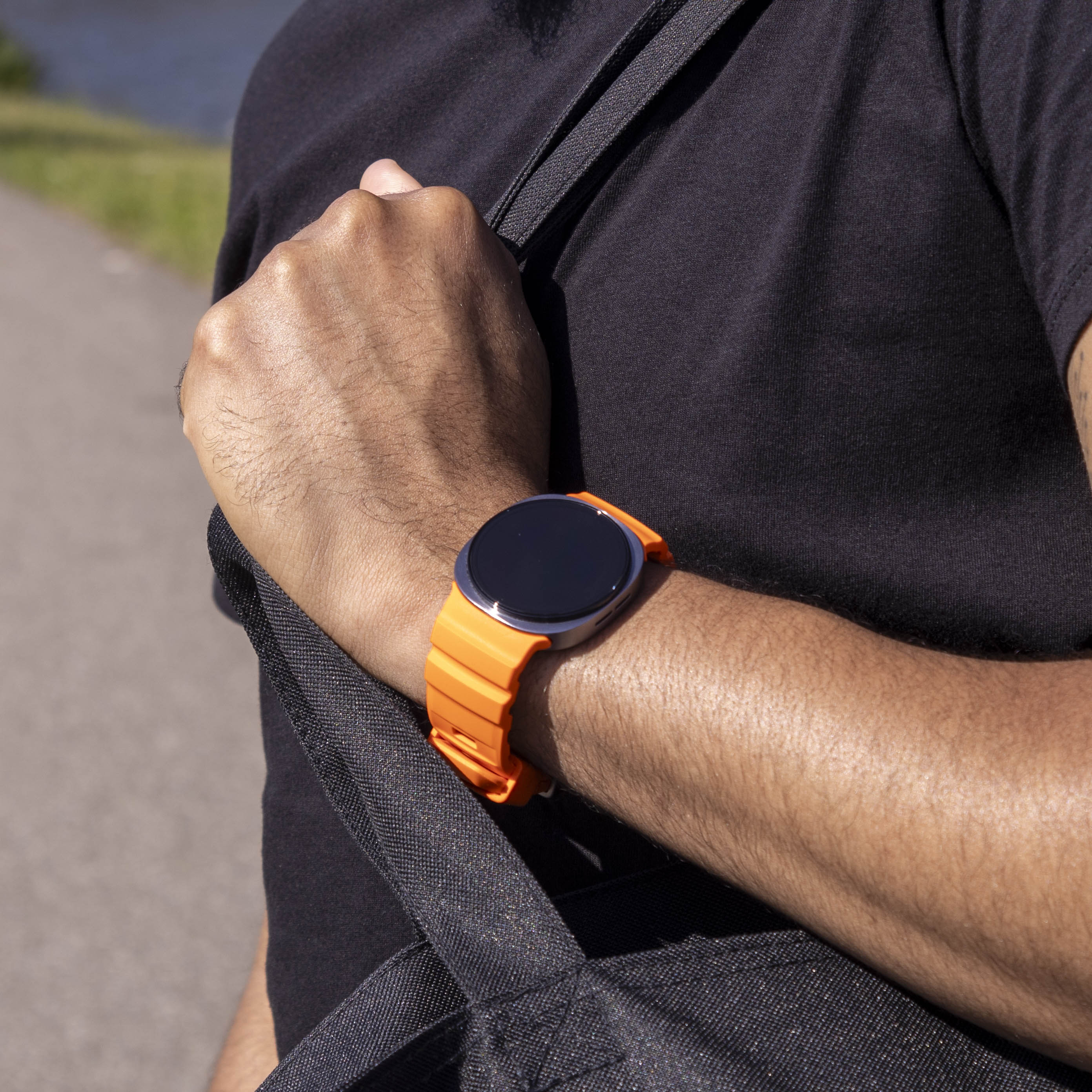 Samsung Galaxy Watch 8 Classic Extreme Silikon Armband (Orange)