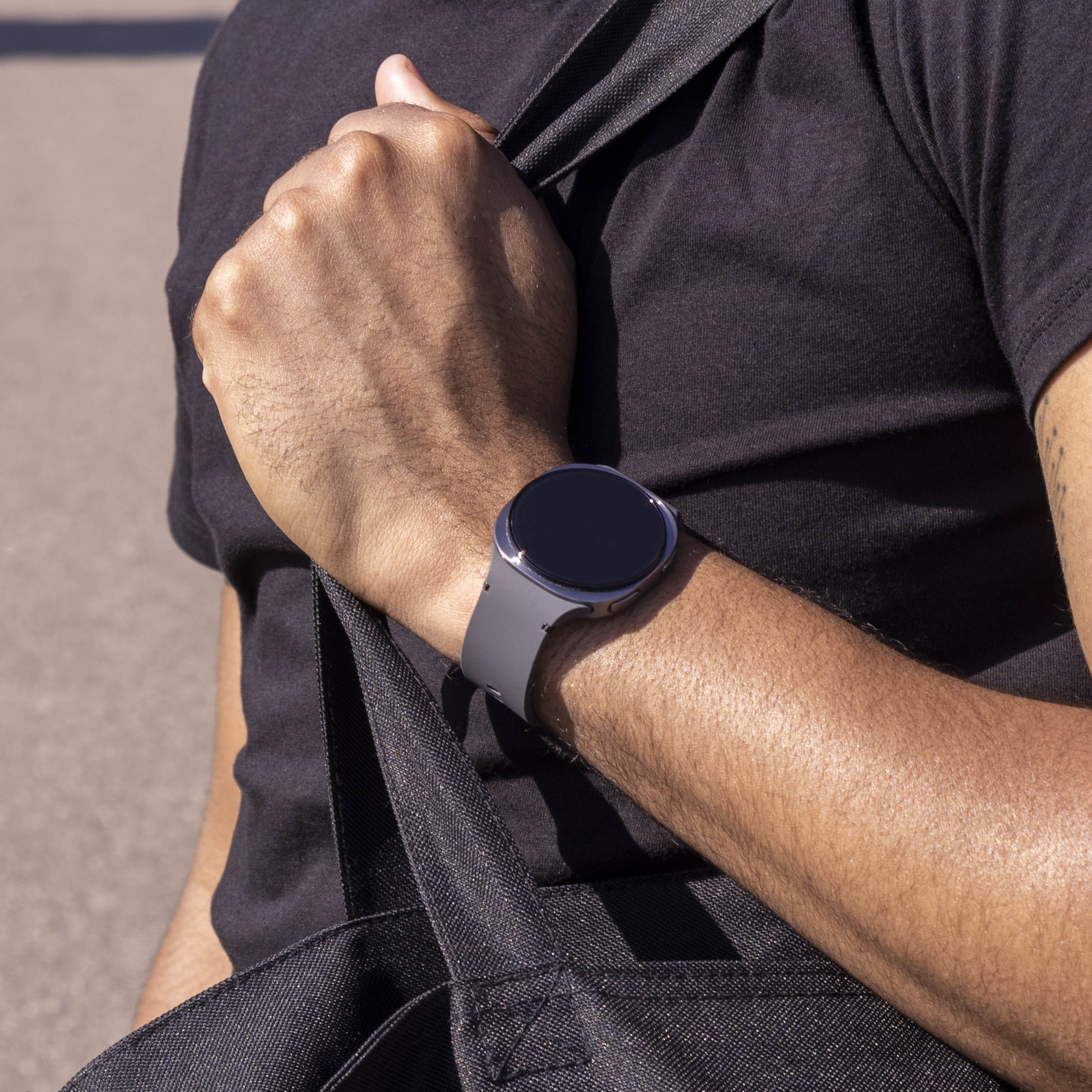 Samsung Galaxy Watch 8 Classic Silikonarmband (Dunkelgrau)