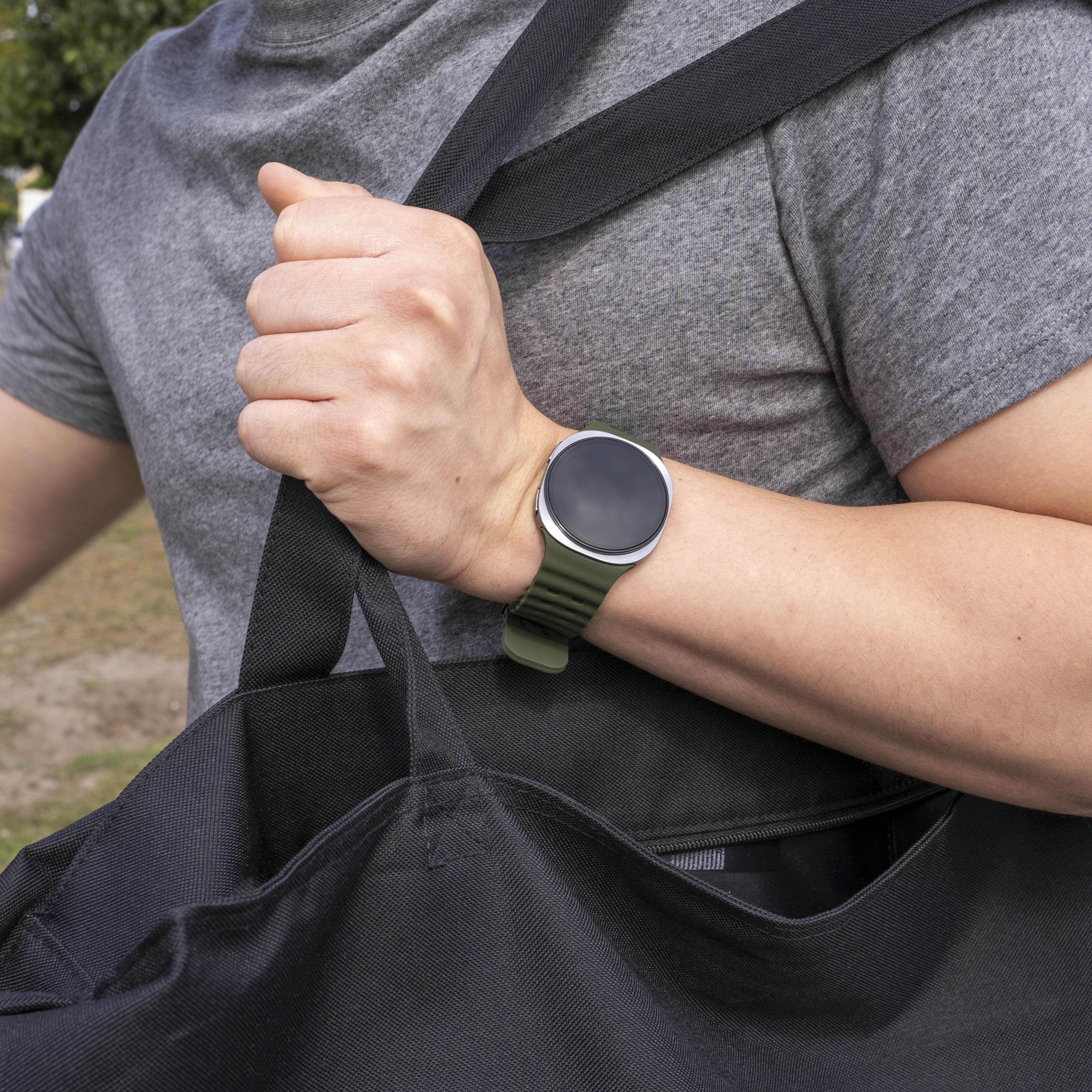 Samsung Galaxy Watch 8 Classic Ocean Armband (Olivgrün)