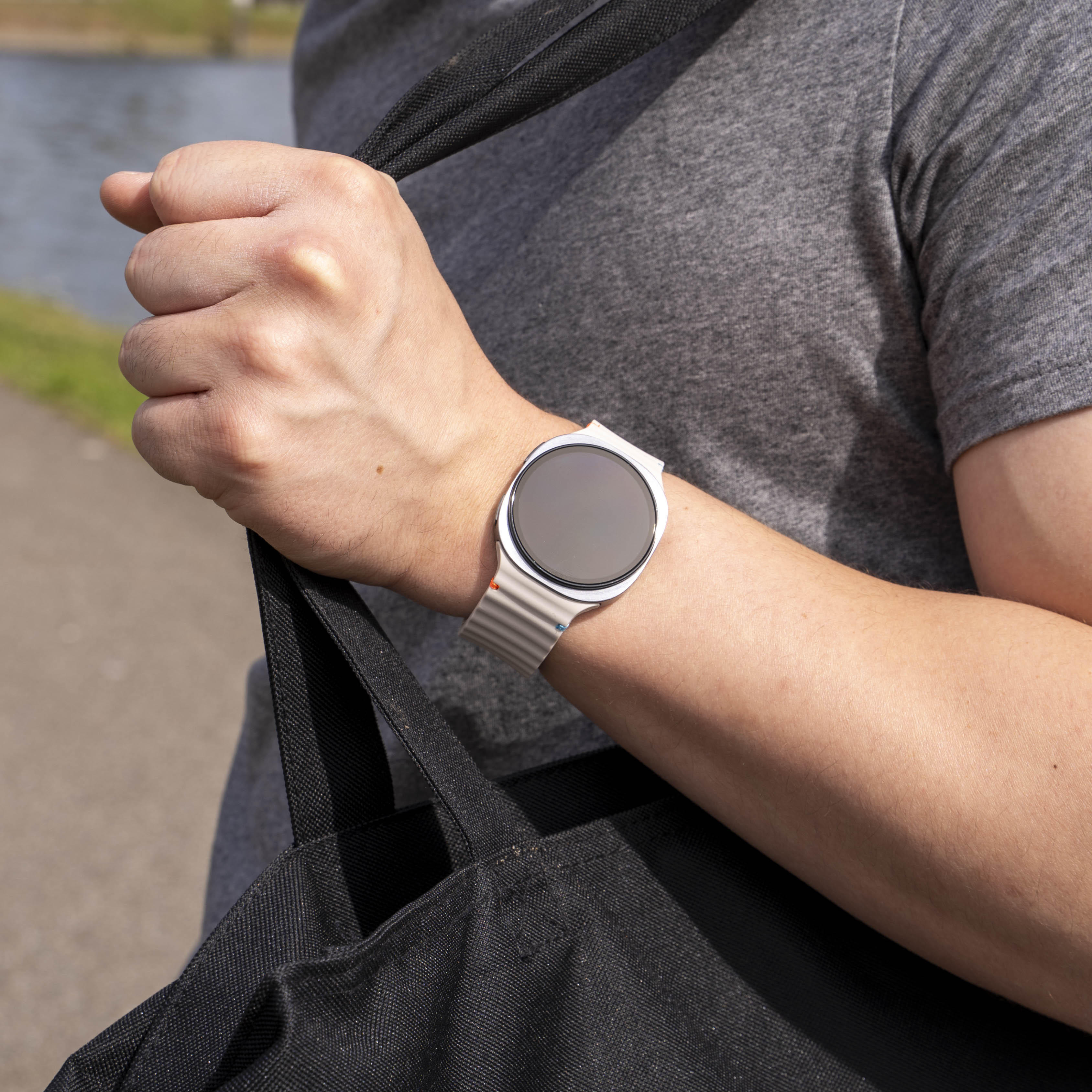 Samsung Galaxy Watch 8 Classic Wave Silikon Armband (Polarstern)
