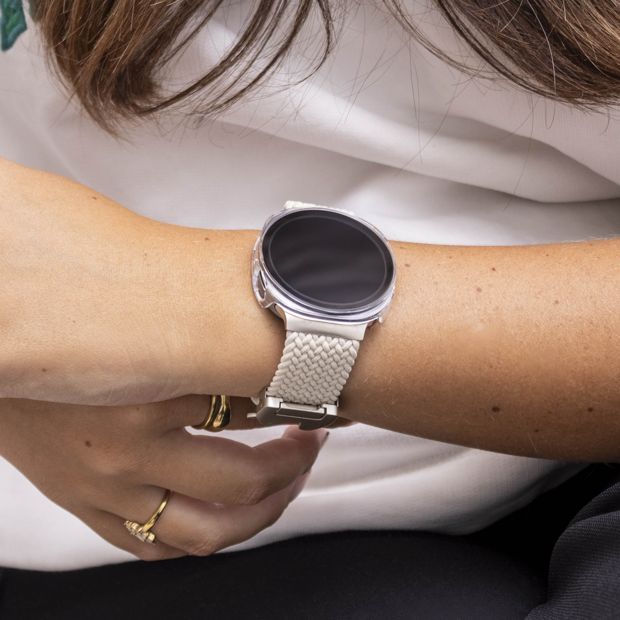 Samsung Galaxy Watch 8 - 44mm Hardcase mit Glass (Transparant)