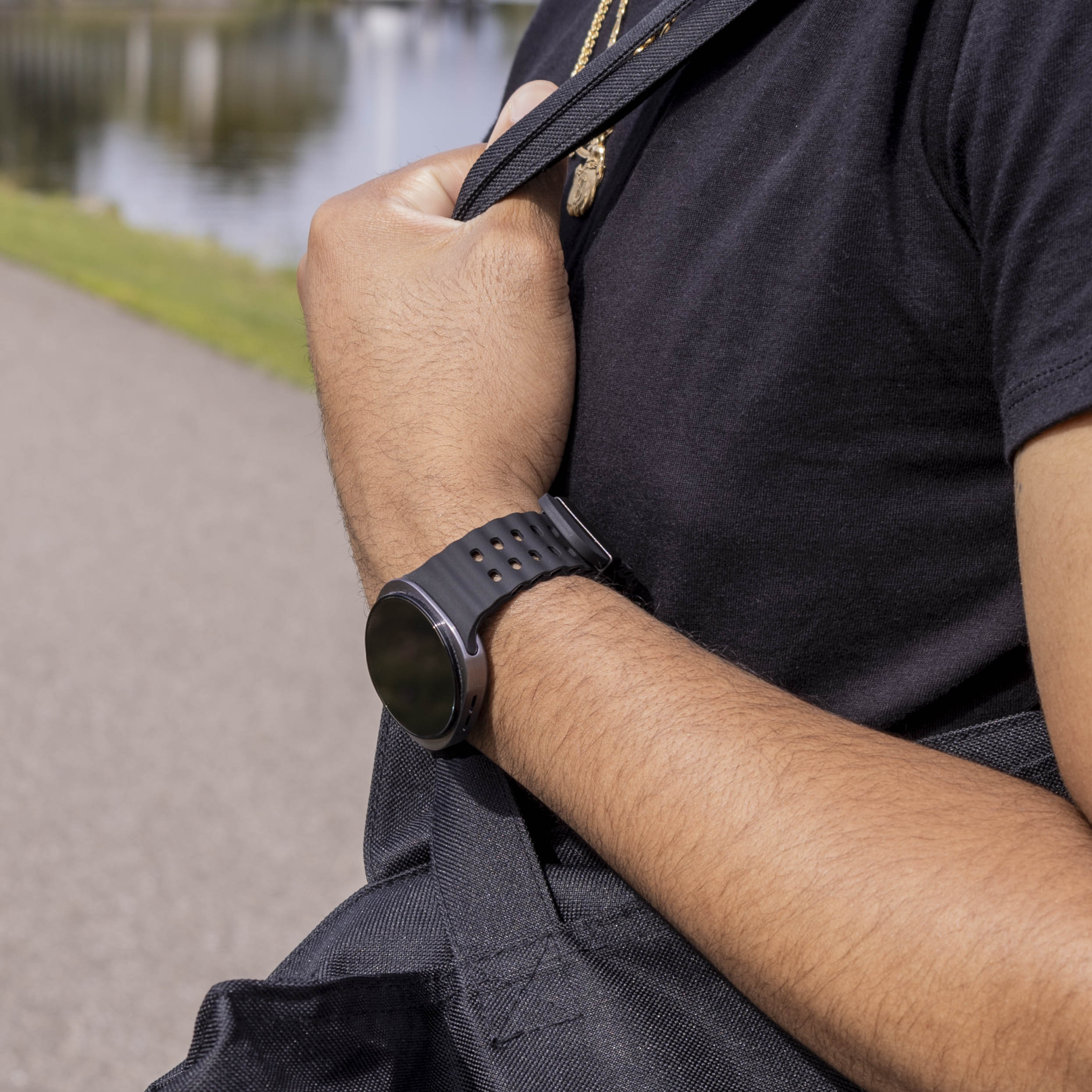 Samsung Galaxy Watch 8 - 44mm Ocean Armband (Schwarz)