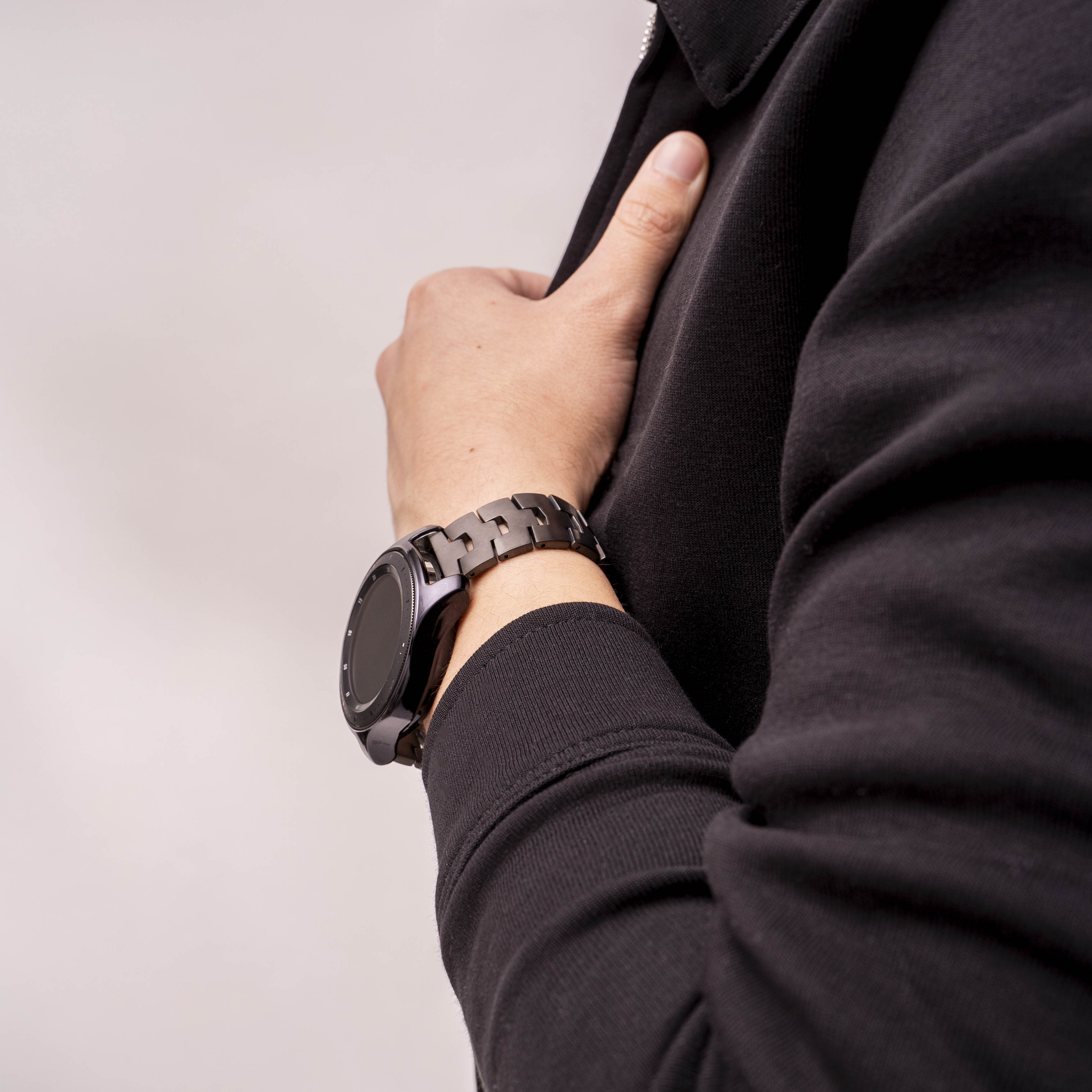OnePlus Watch Titan 'Grain' Armband (flacher Verschluss) (Graphit)