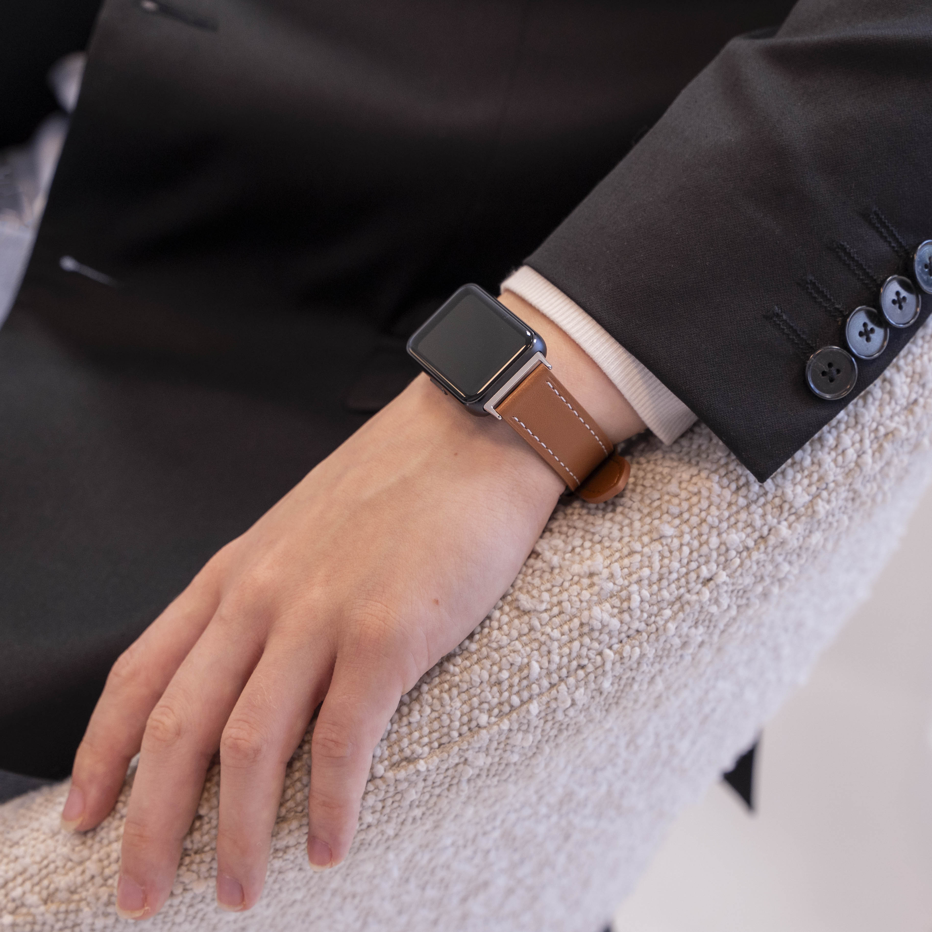 Samsung Galaxy Fit 3 Leather Strap (Brown)