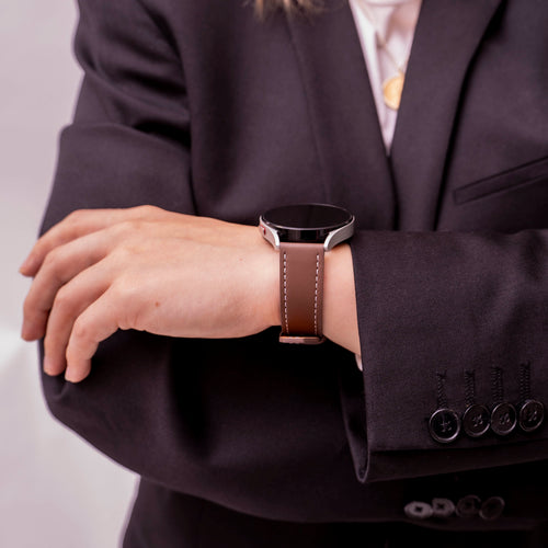 Correa cuero 'One Push' Samsung Galaxy Watch 5 - 40mm (marrón oscuro)