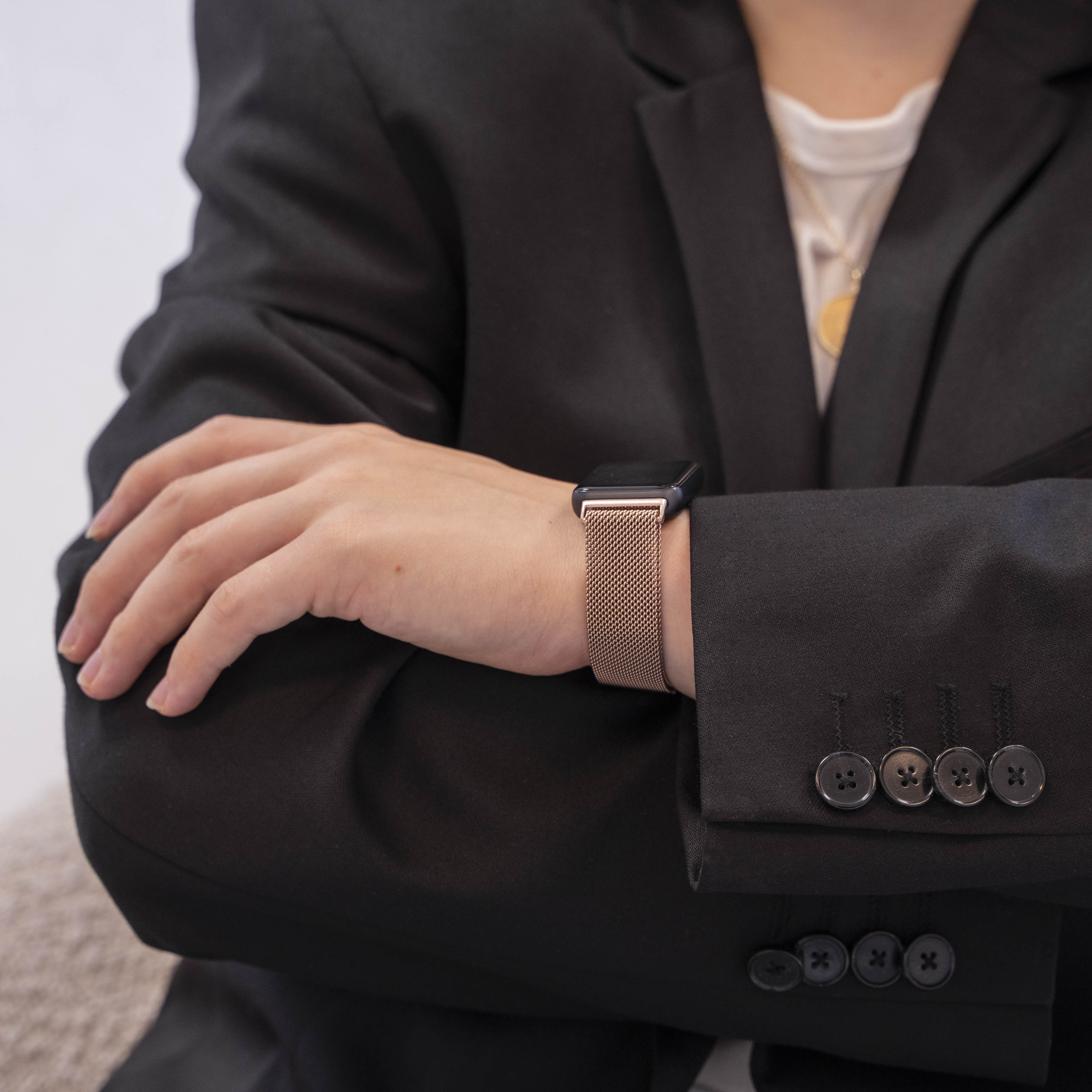 Samsung Galaxy Fit 3 Milanese Armband (Roségold)