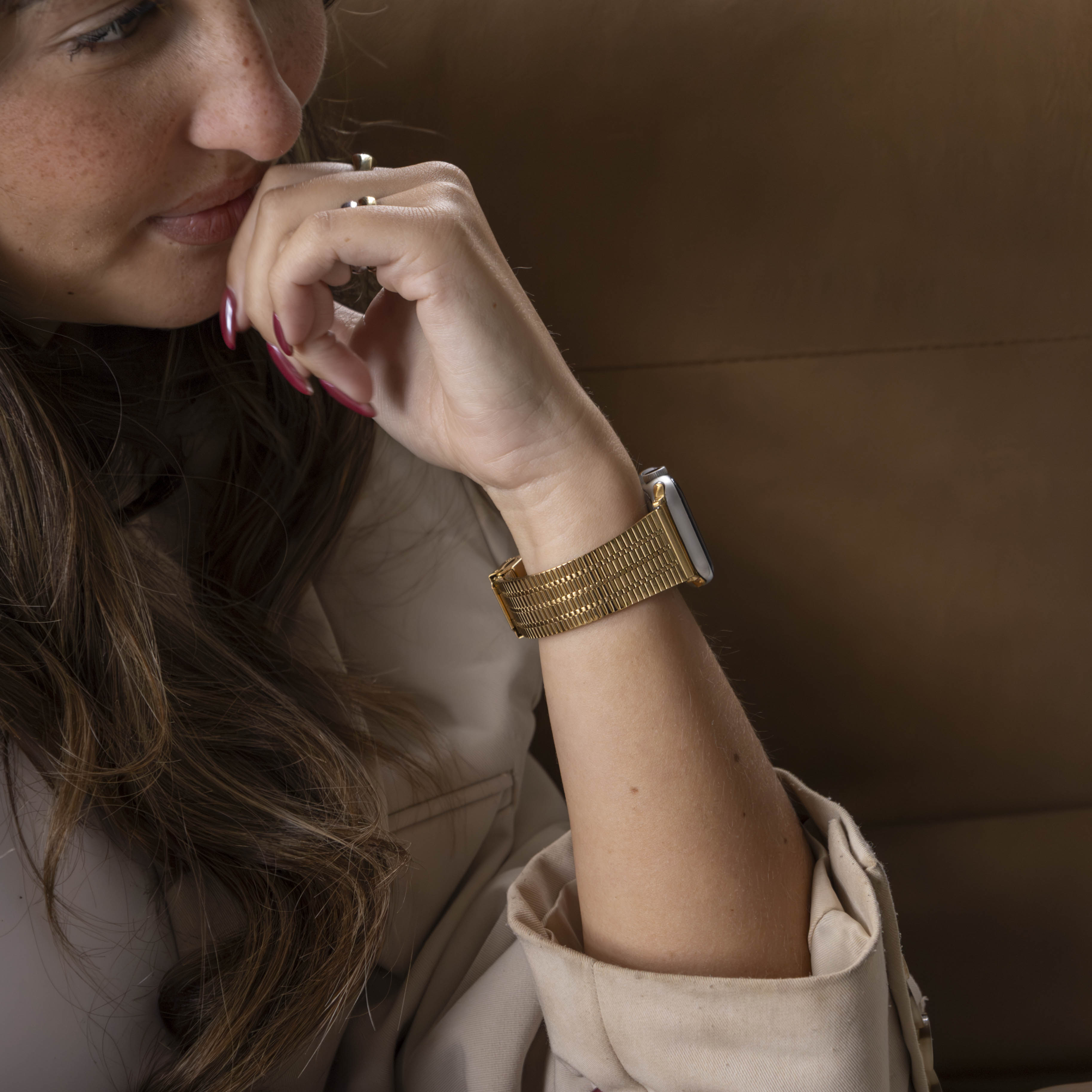 Apple Watch Ultra Stainless Steel Strap (Gold)