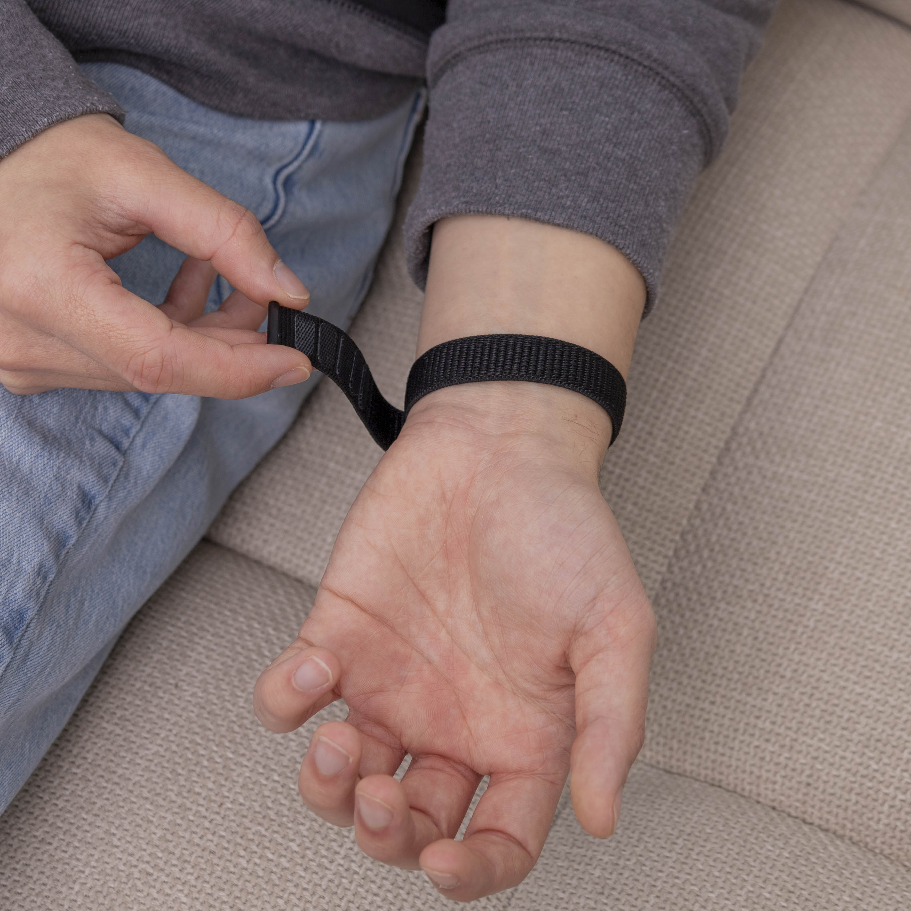 Samsung Galaxy Fit 3 Nylonarmband (Schwarz)