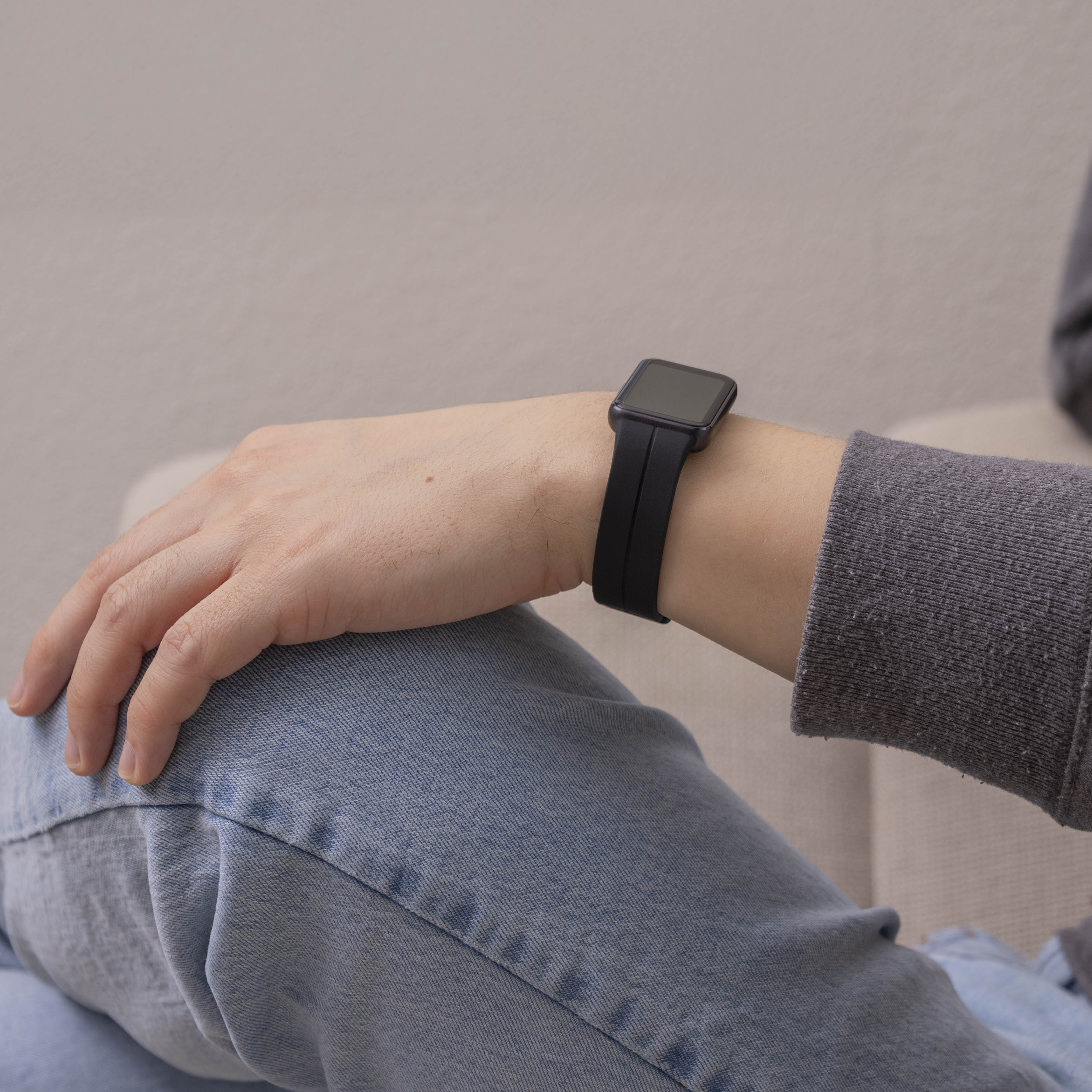 Samsung Galaxy Fit 3 D-Schnalle Silikonarmband (Schwarz)