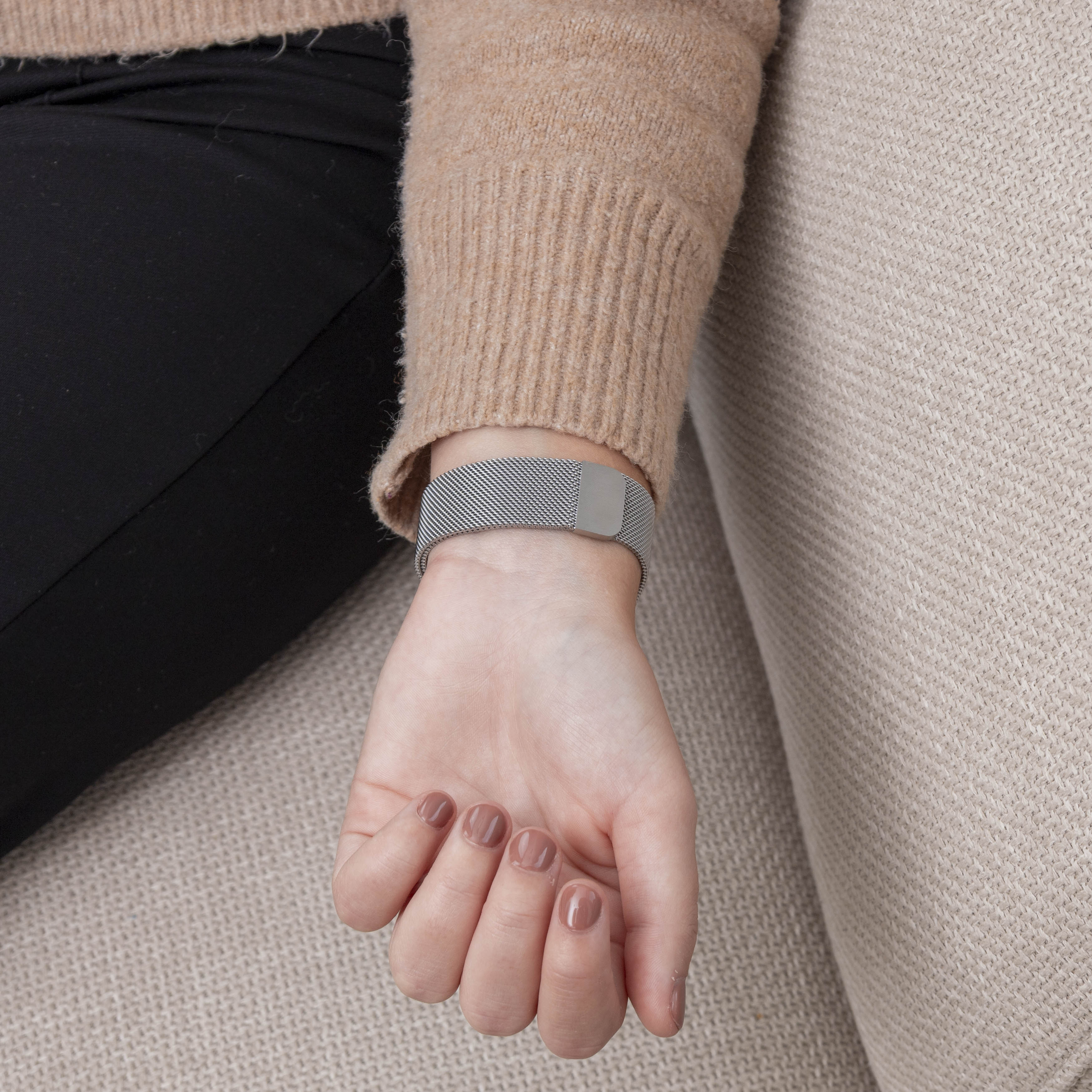 Fitbit Inspire 3 Milanese Strap (Silver)