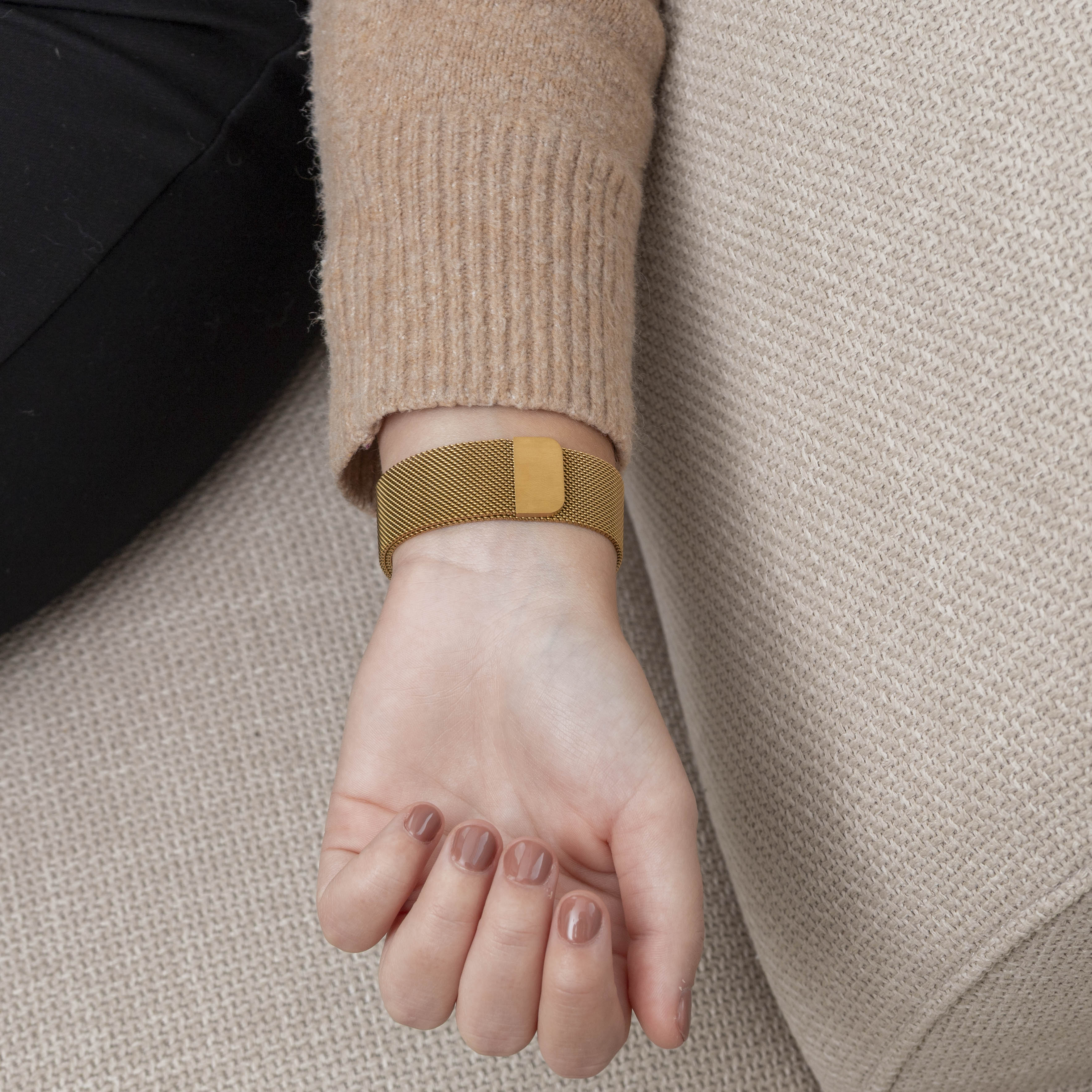 Fitbit Inspire 3 Milanese Strap (Gold)