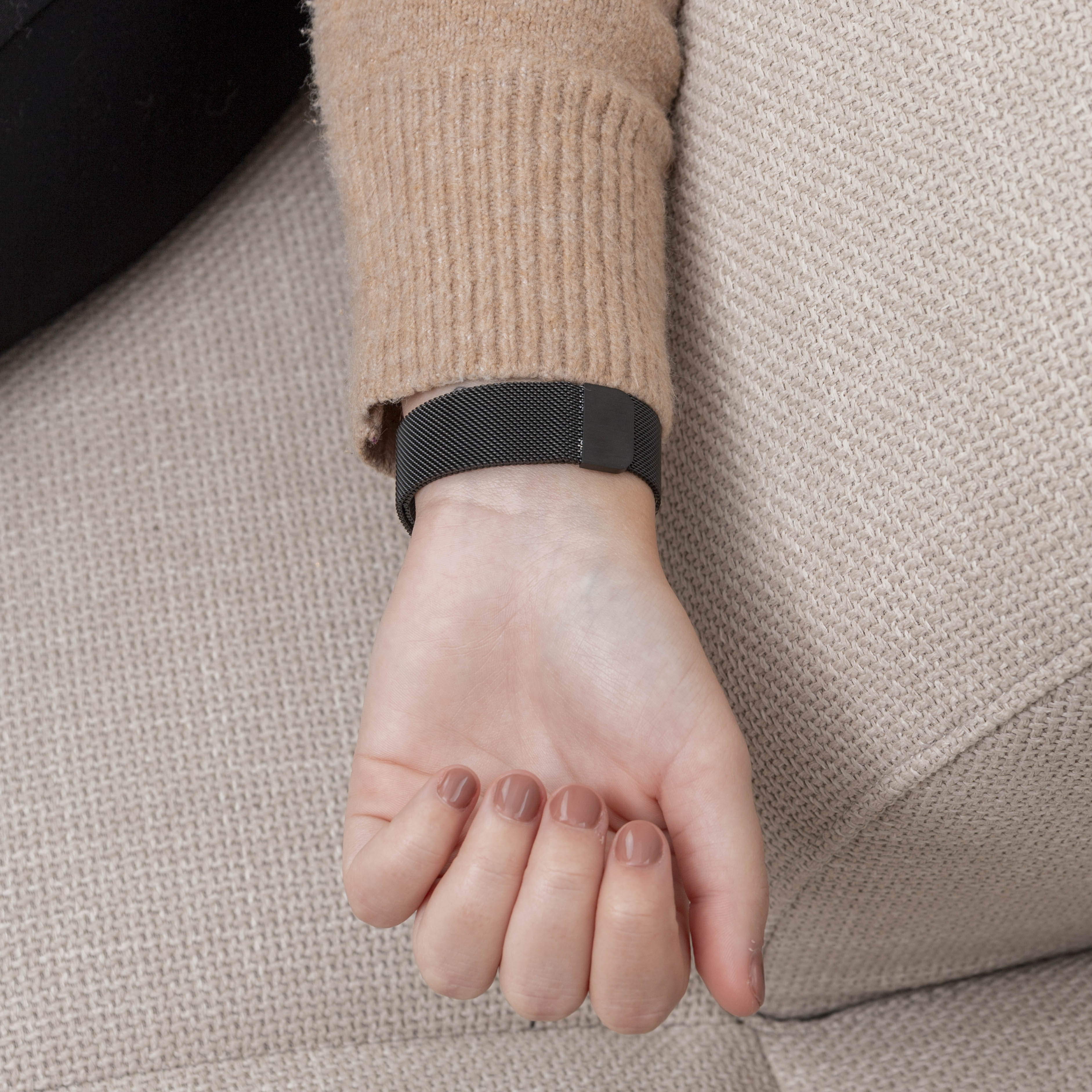 Garmin Fenix 5 (Plus)/6 (Pro) Milanese Strap (Black)