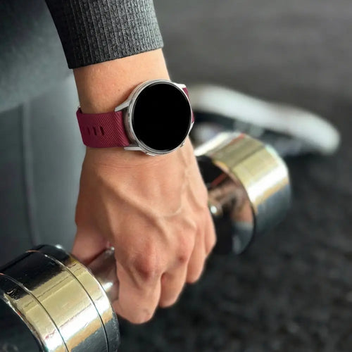 Bandz Bracelet silicone 'Deluxe' Garmin Forerunner 265s (rouge vin)