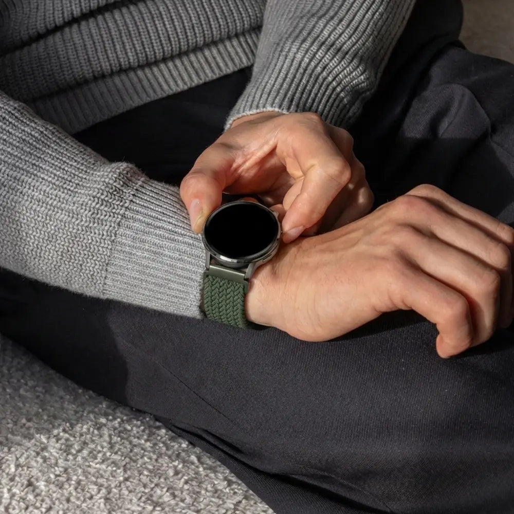 Bandz Garmin Bounce 2 Braided Strap 'Parachute' (Green)