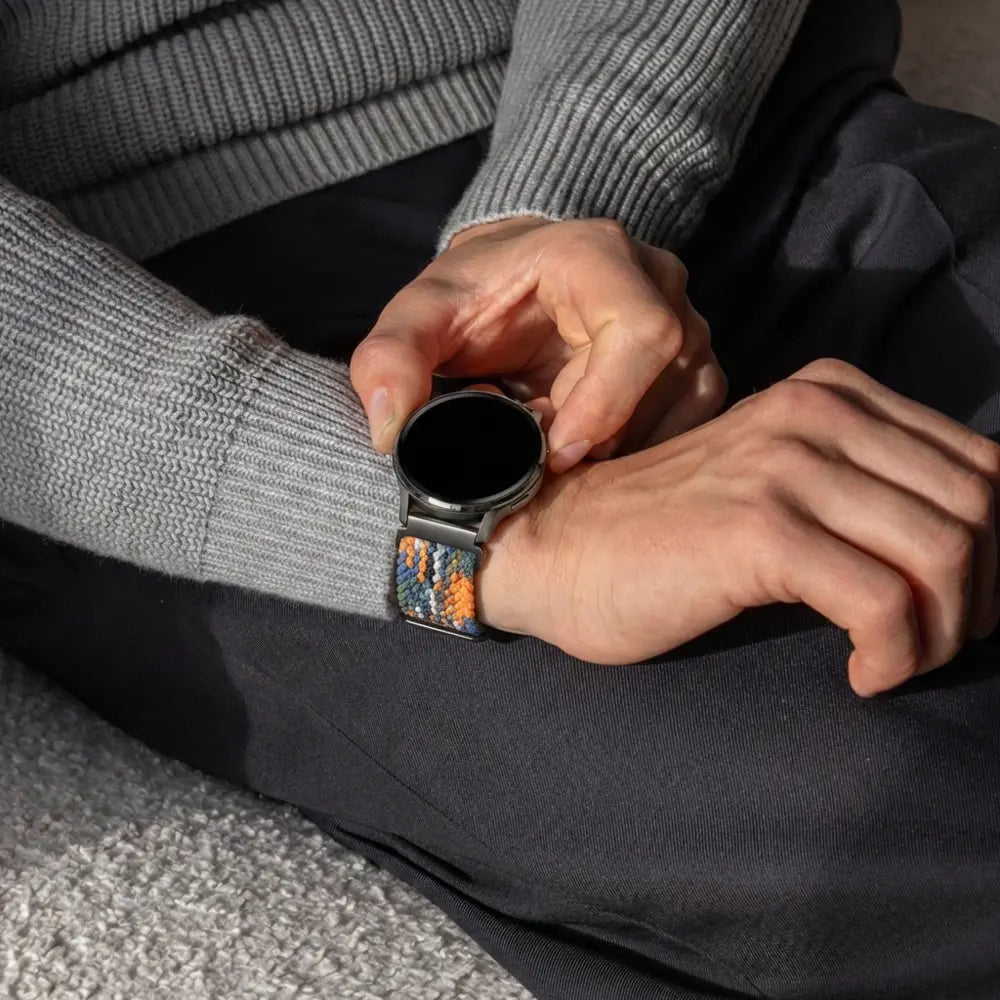 Bandz Garmin Bounce 2 Braided Strap 'Parachute' (Multicolour)