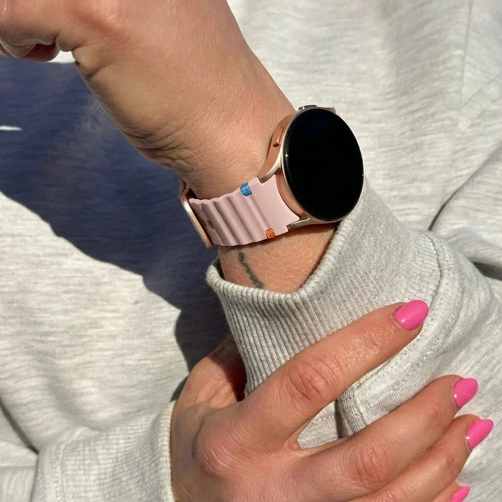 Bandz Samsung Galaxy Watch 5 - 44mm Wave Strap 'Easy Fit' (Light Pink)