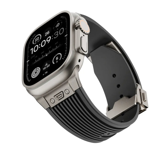 Correa silicona elástica líquida Apple Watch (negro)