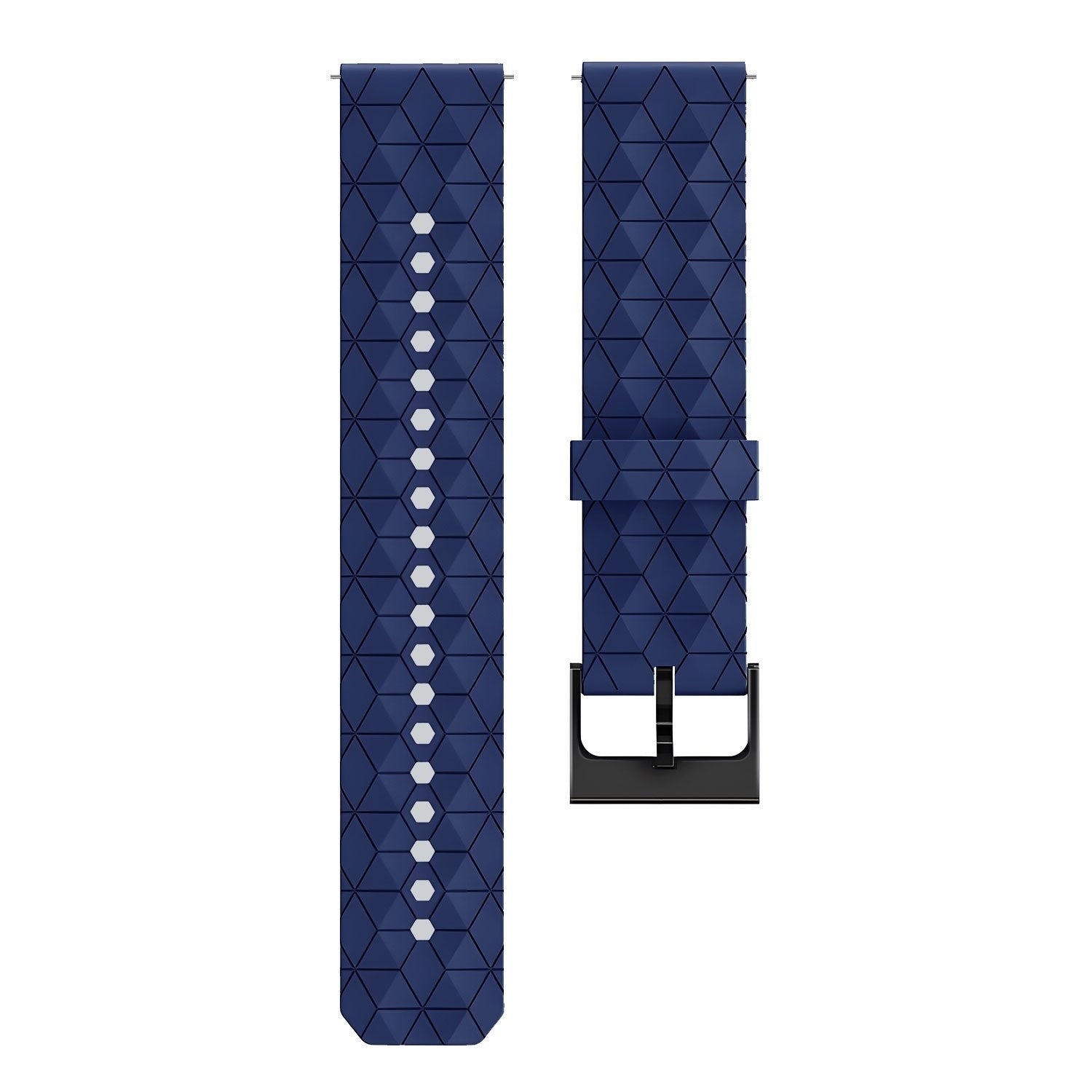Oppo Watch X2 silicone hexa band (donkerblauw)