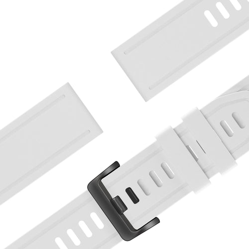 Bandz Garmin Descent Mk2S siliconen band met gesp (wit)